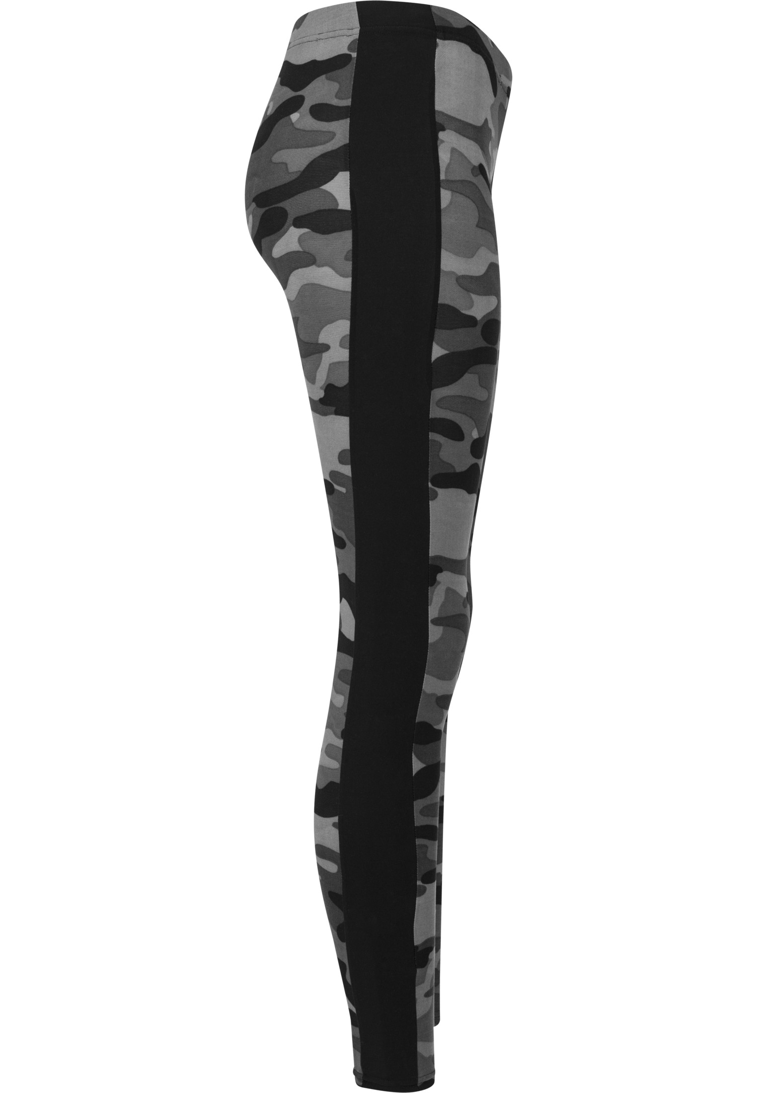 Curvy Ladies Camo Stripe Leggings in Farbe darkcamo/blk
