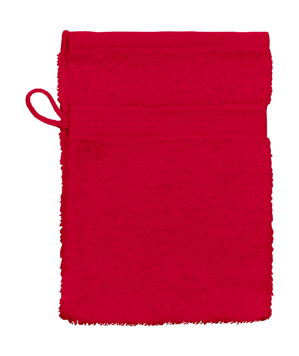  Rhine Wash Glove 16x22 cm in Farbe Red