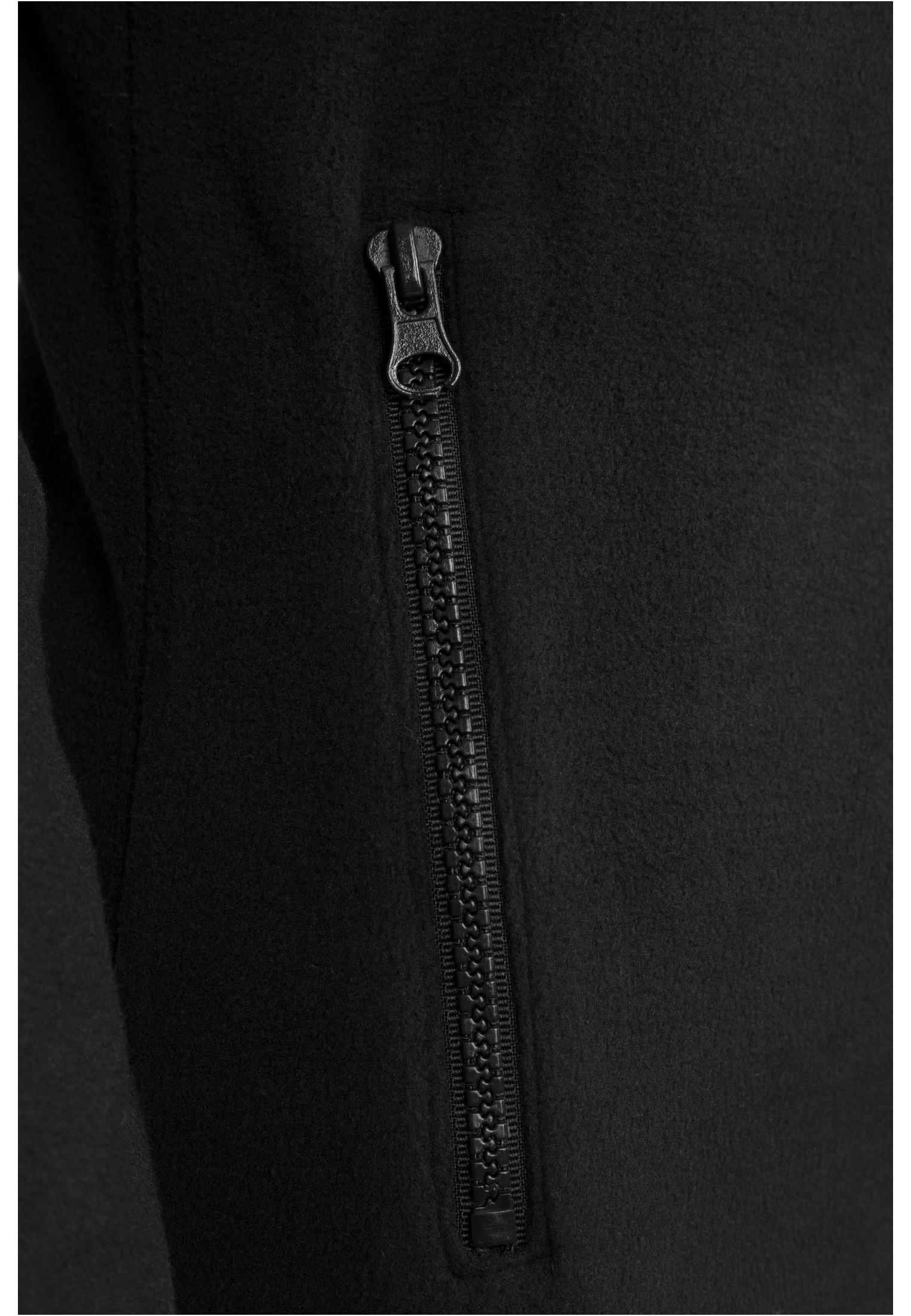 Damen Ladies Polar Fleece Zip Hoody in Farbe black