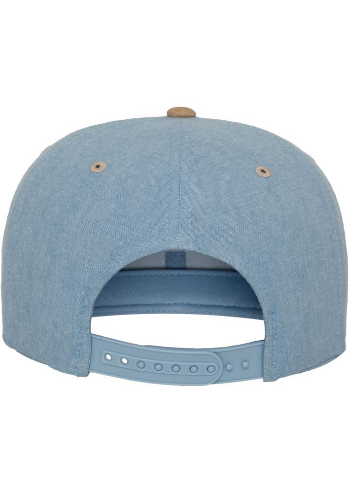 Snapback Chambray-Suede Snapback in Farbe blue/beige