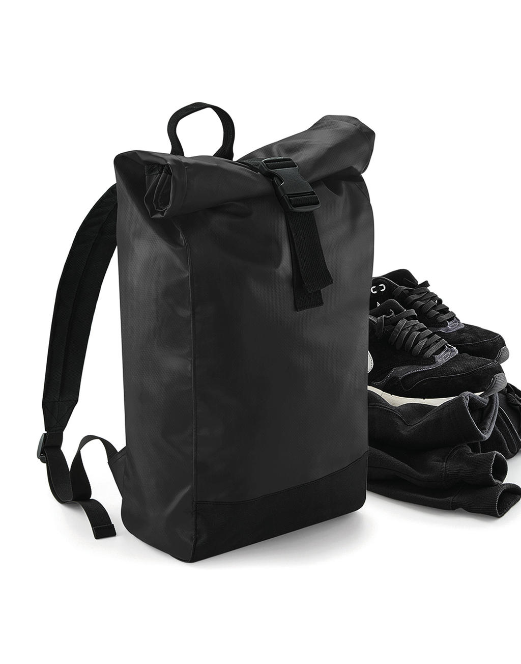  Tarp Roll Top Backpack in Farbe Black
