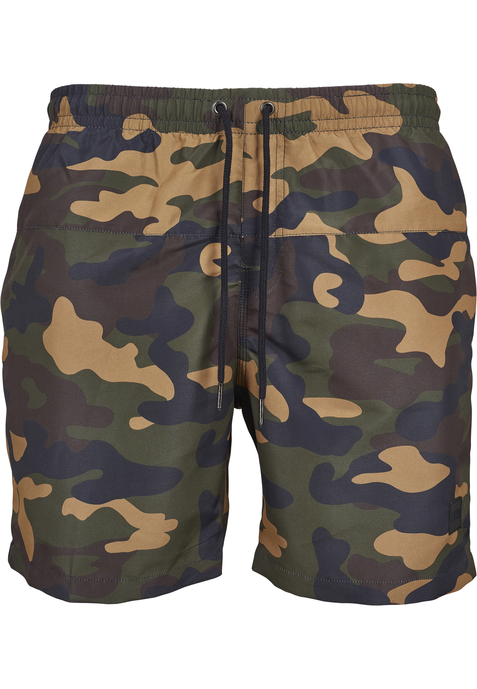 Plus Size Camo Swim Shorts in Farbe woodcamo