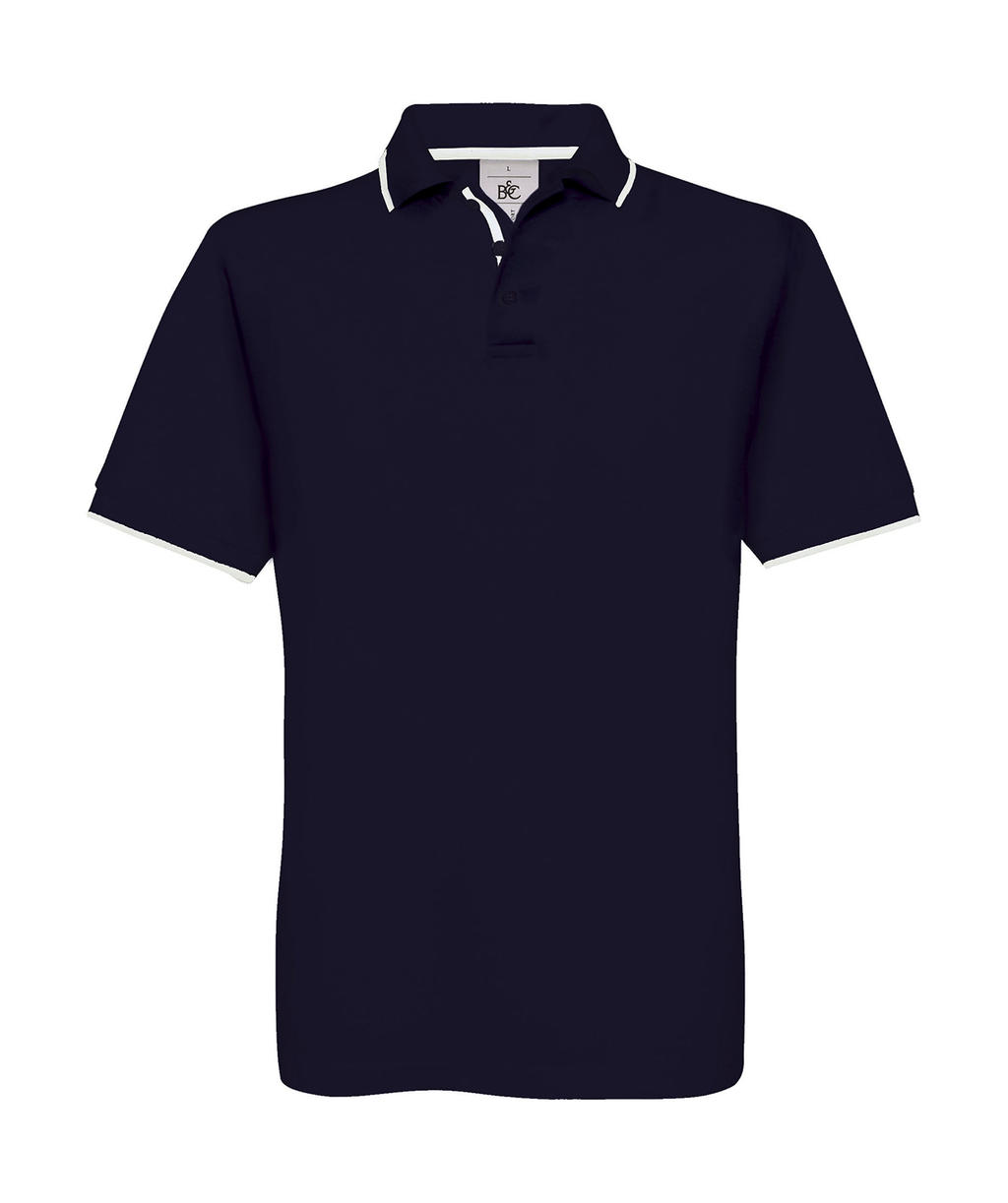  Safran Sport Tipped Polo in Farbe Navy/White