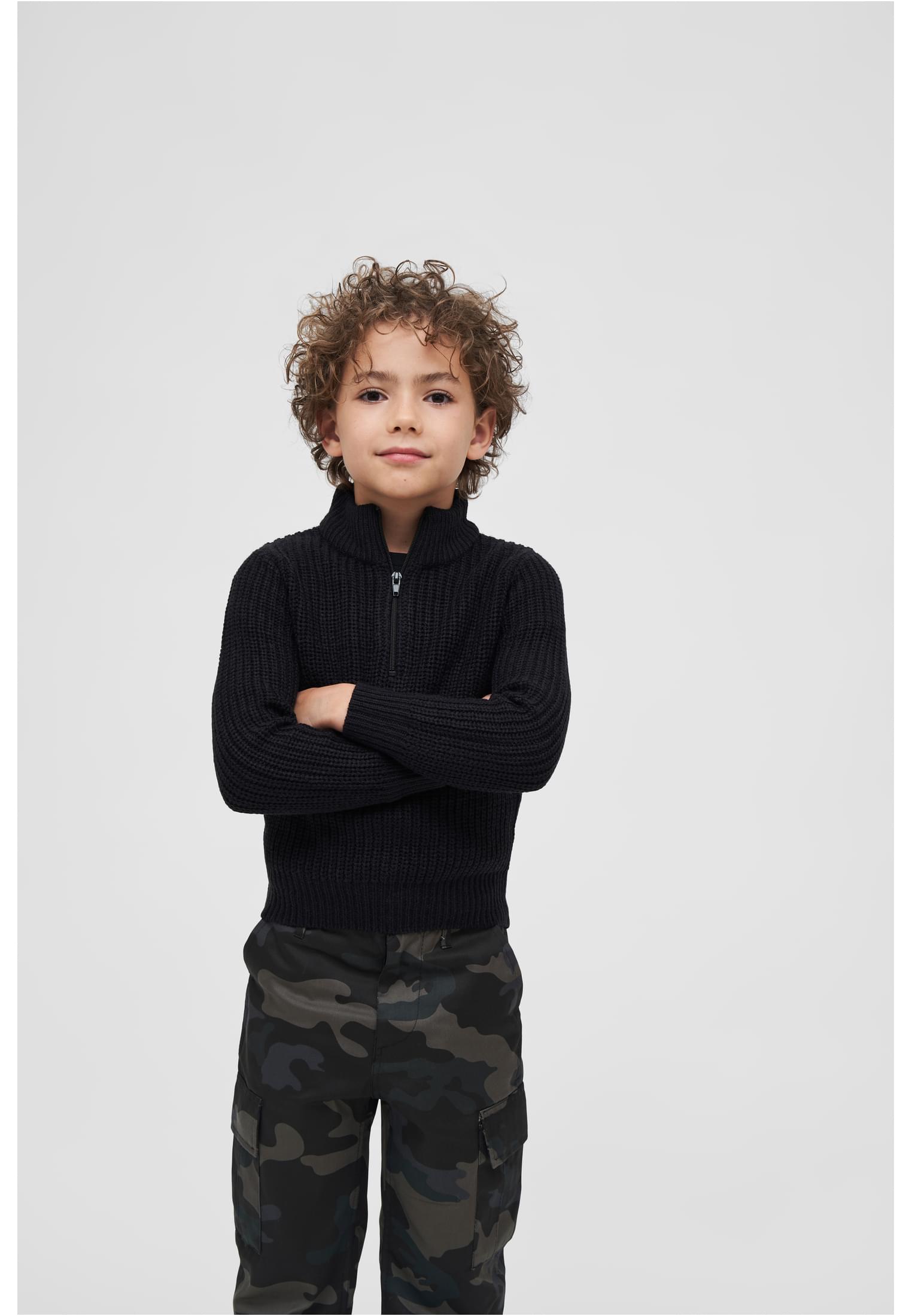 Pullover Kids Marine Troyer Pullover in Farbe black