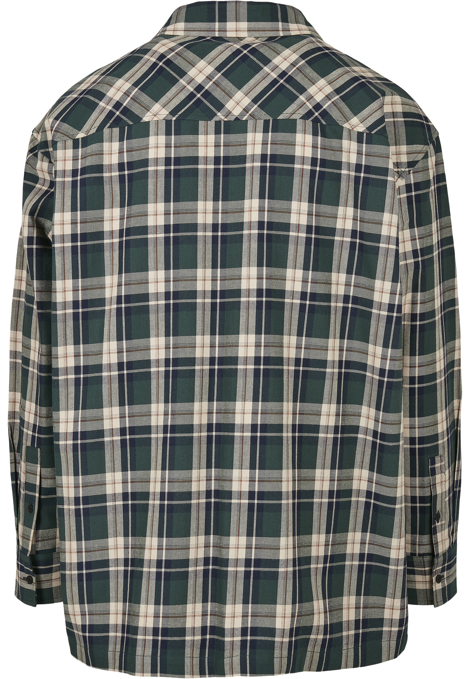 Saisonware Southpole Check Flannel Shirt in Farbe green