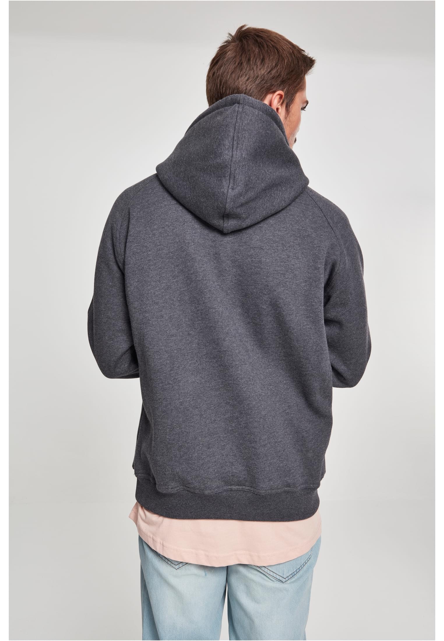 Plus Size Blank Hoody in Farbe charcoal