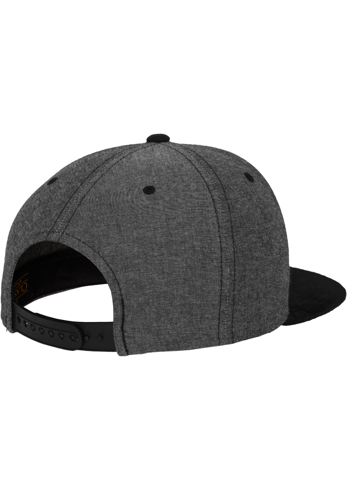 Snapback Chambray-Suede Snapback in Farbe blk/blk
