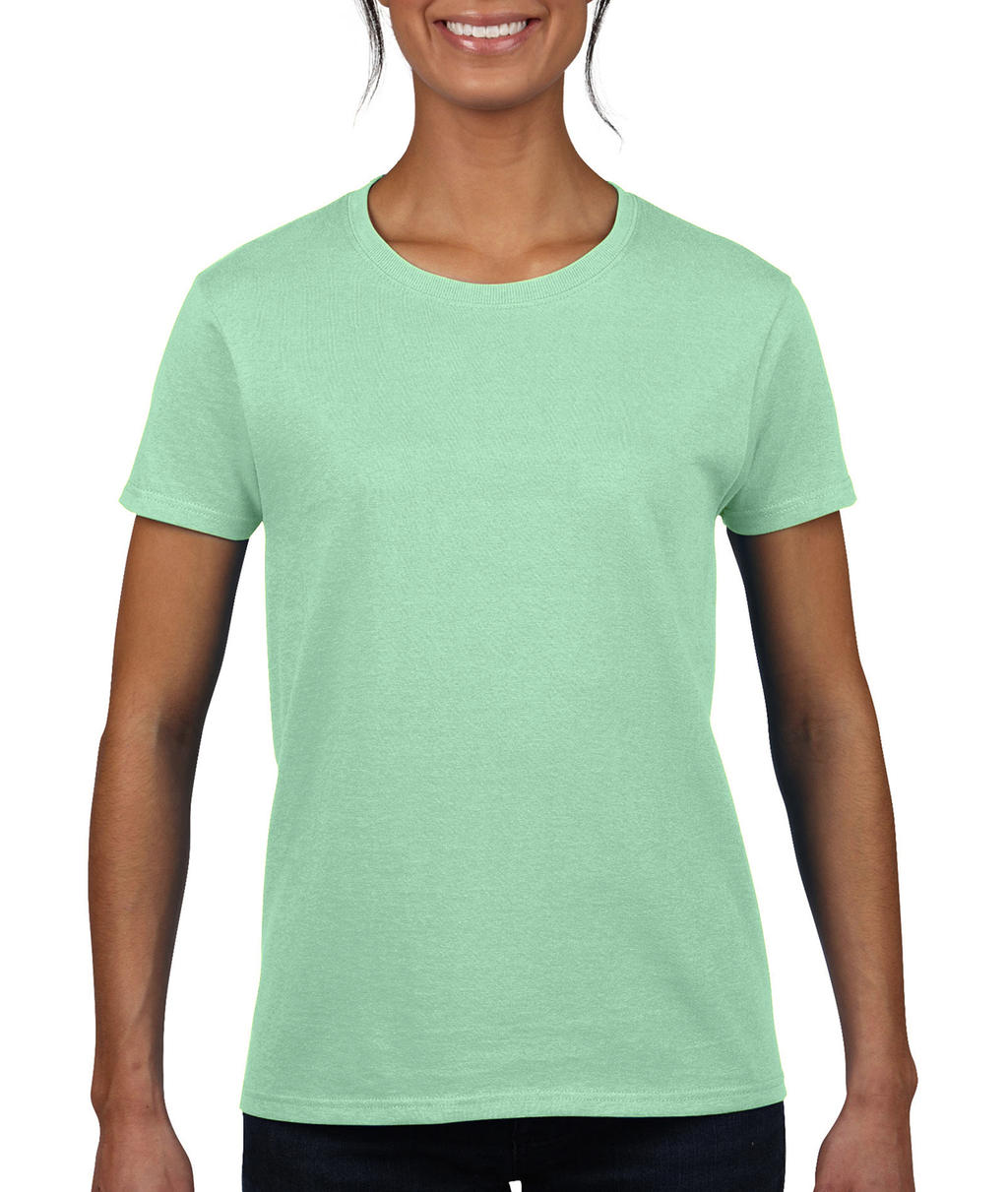  Ladies Heavy Cotton T-Shirt in Farbe Mint Green