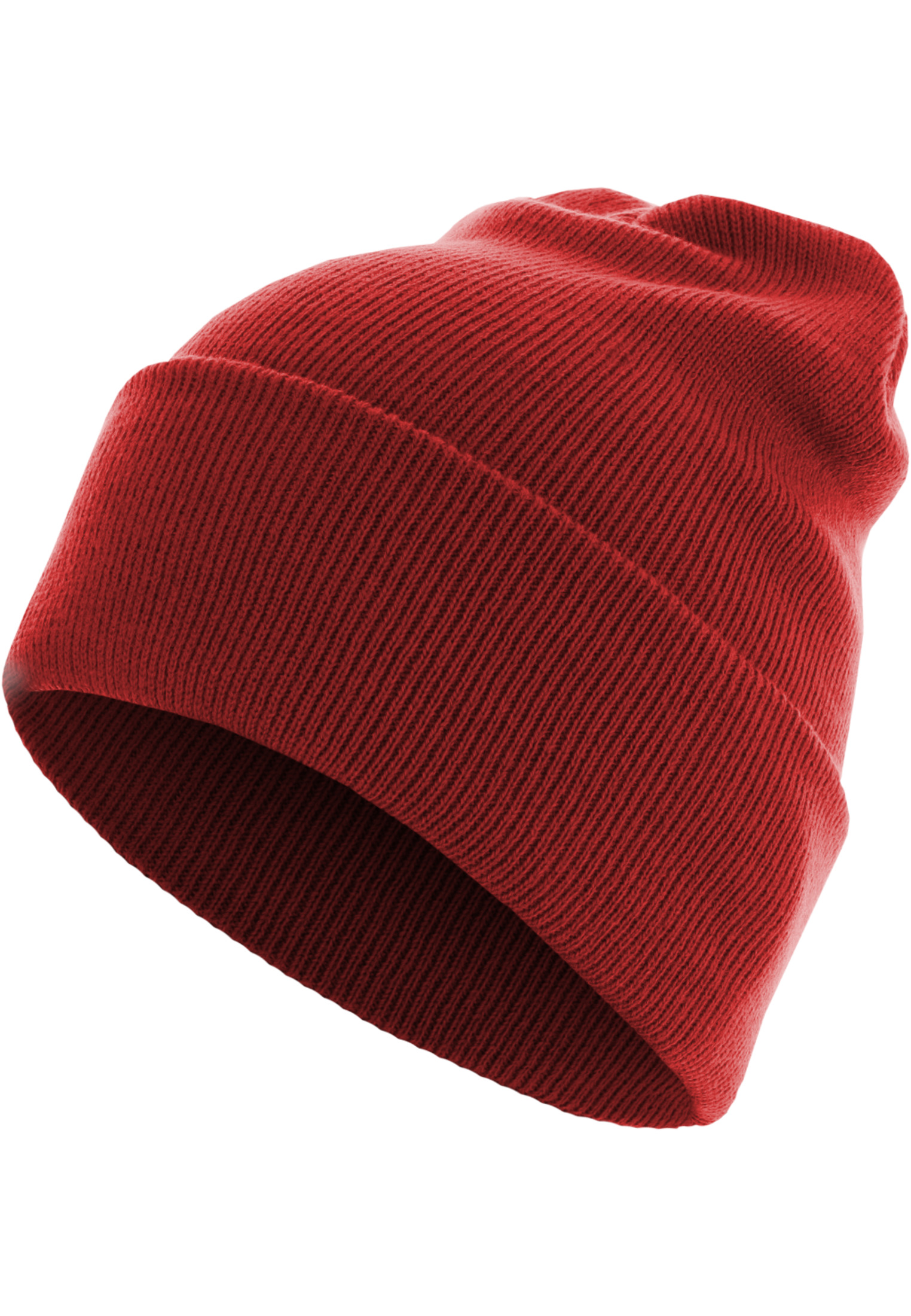 Caps & Beanies Beanie Basic Flap Long Version in Farbe red