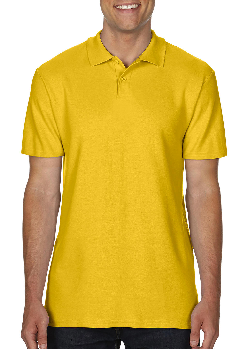  Softstyle? Adult Double Pique Polo in Farbe Daisy