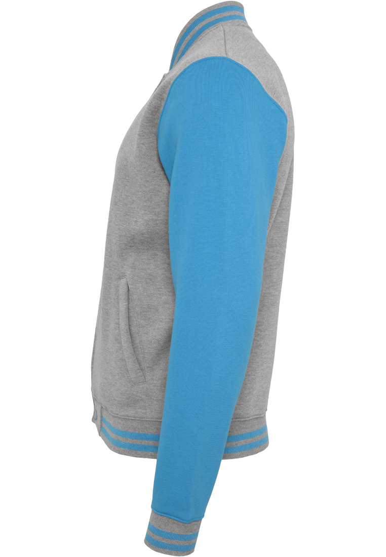 College Jacken 2-tone College Sweatjacket in Farbe gry/tur
