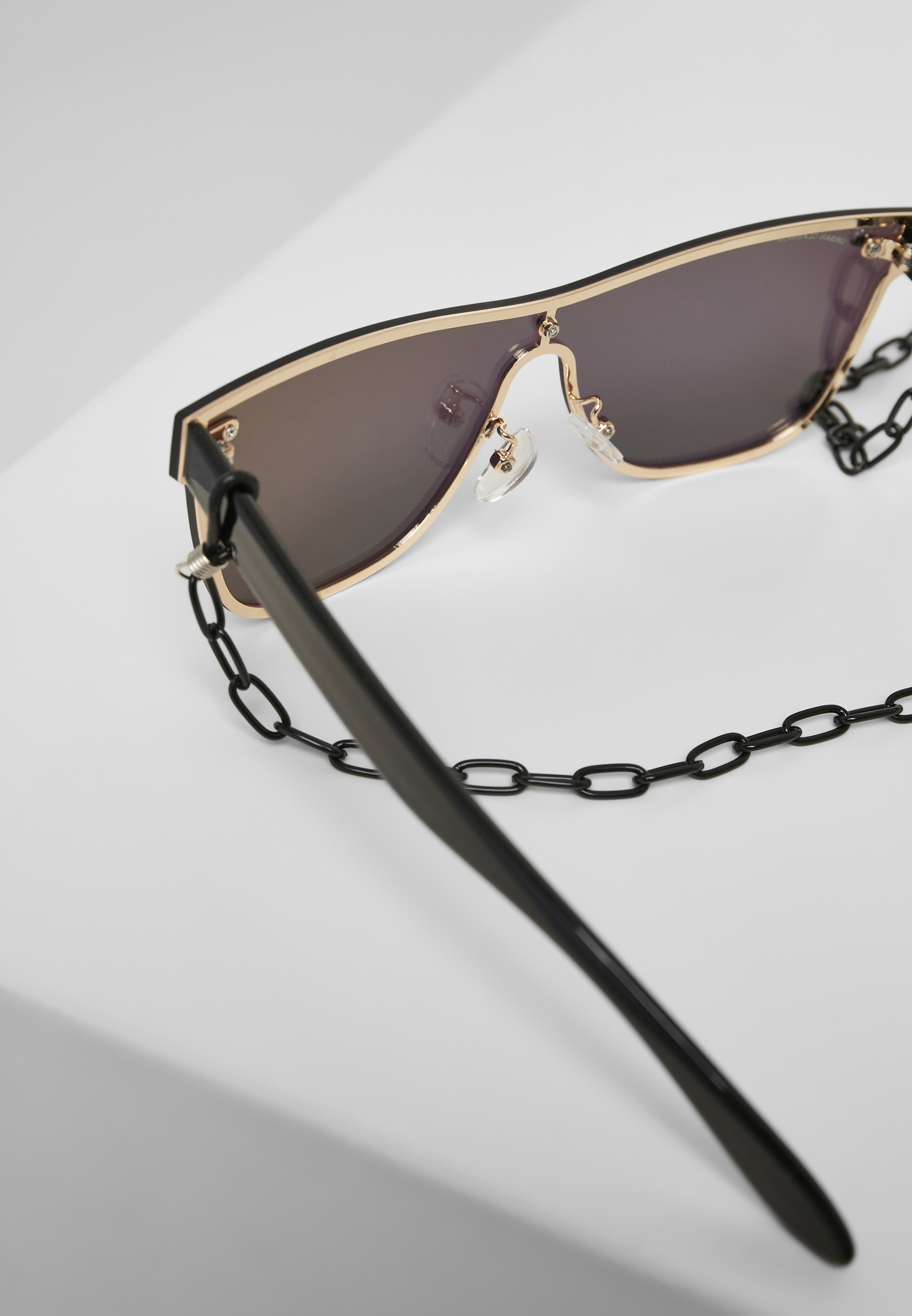 Sonnenbrillen 103 Chain Sunglasses in Farbe black/gold mirror