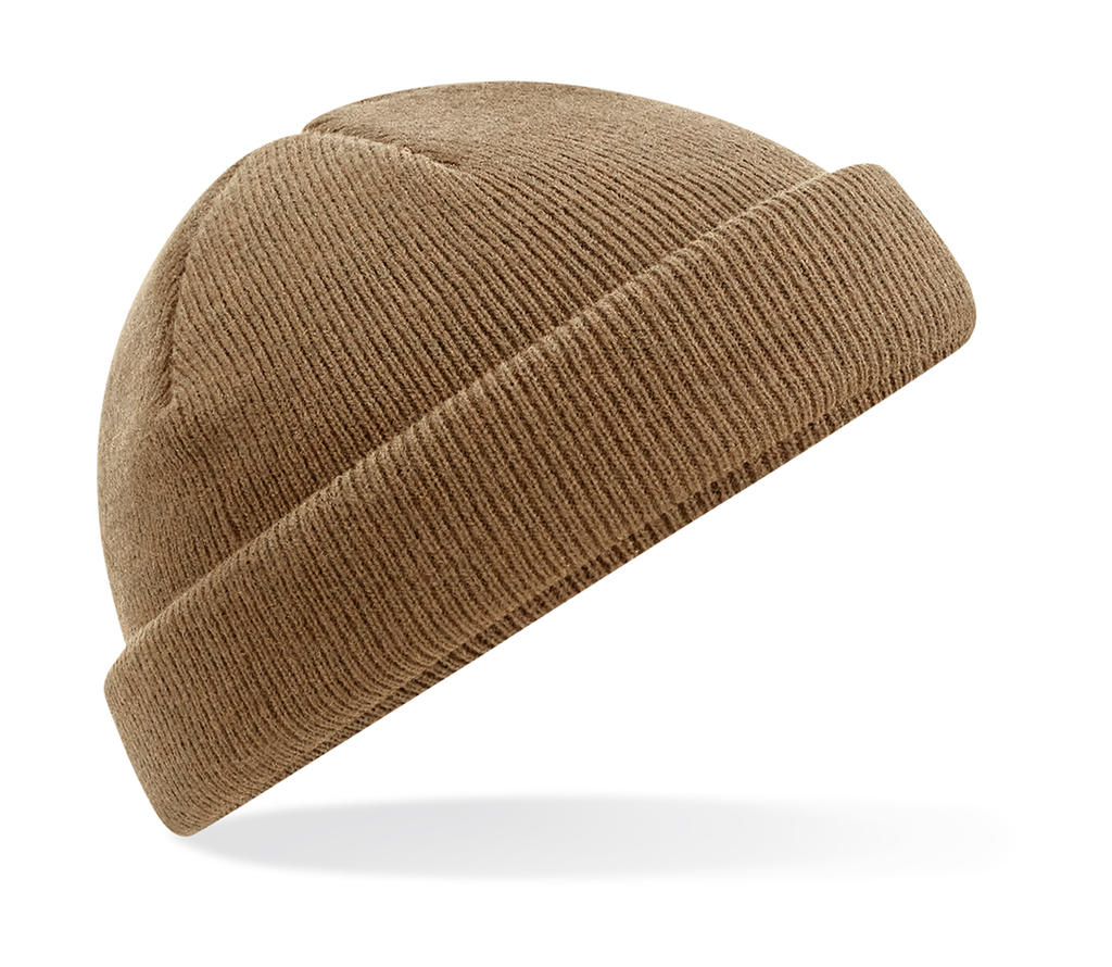  Recycled Mini Fisherman Beanie in Farbe Biscuit