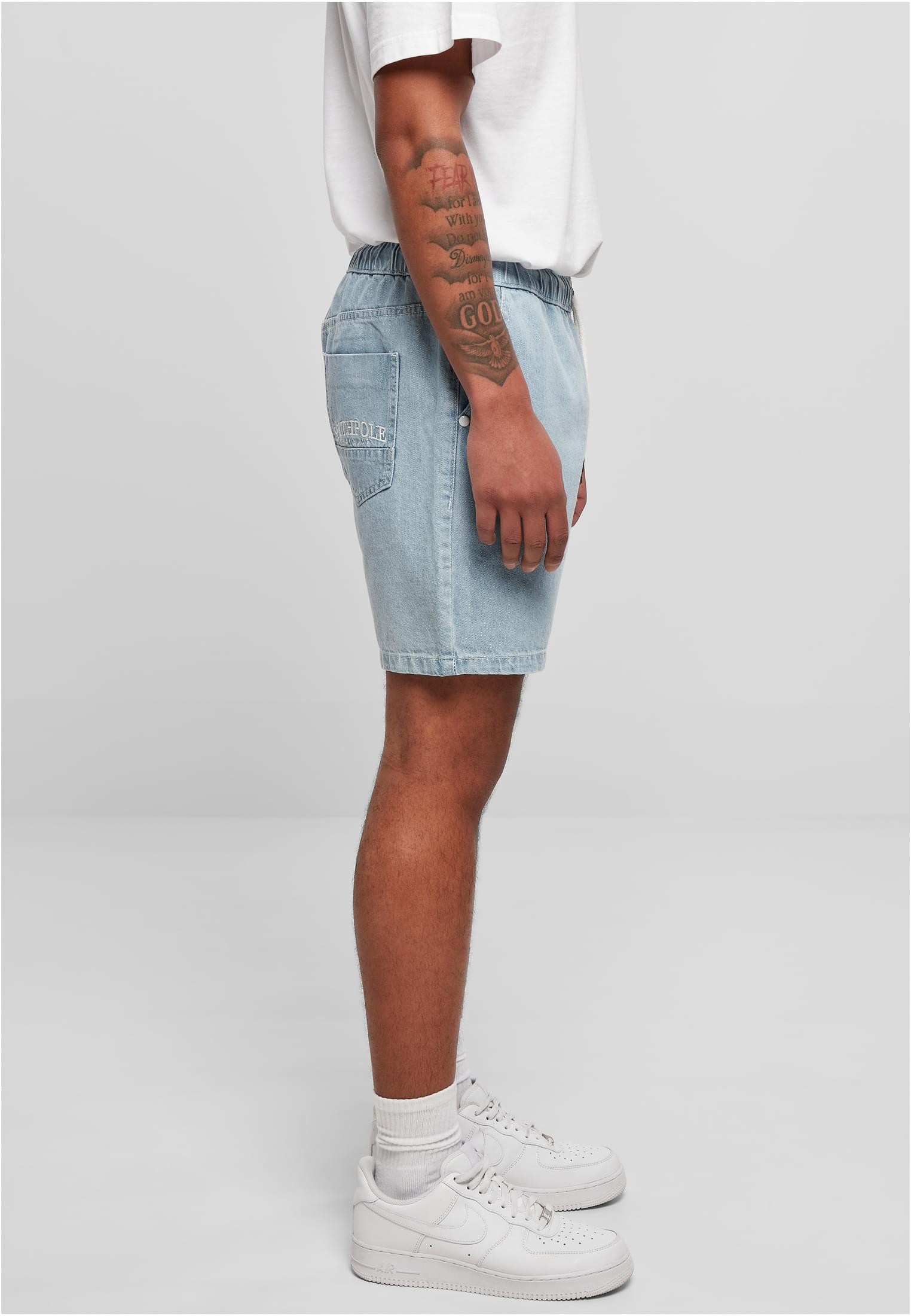 Saisonware Southpole Denim Shorts in Farbe retro ltblue destroyed washed