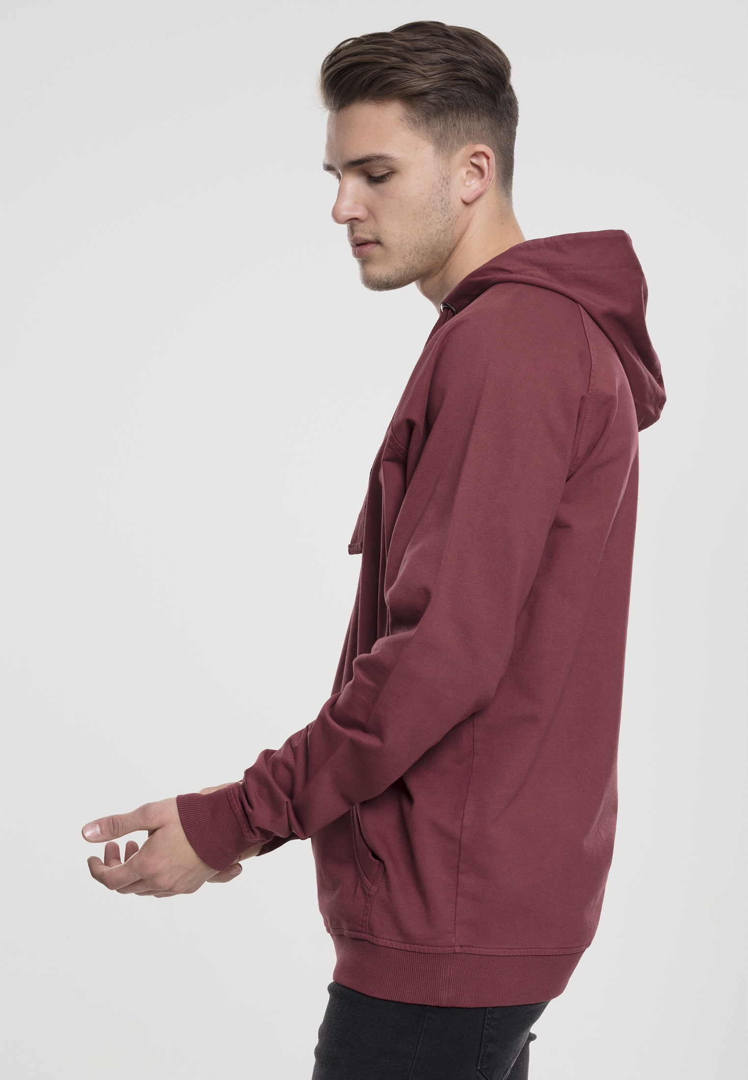 Hoodies Garment Washed Terry Hoody in Farbe rusty