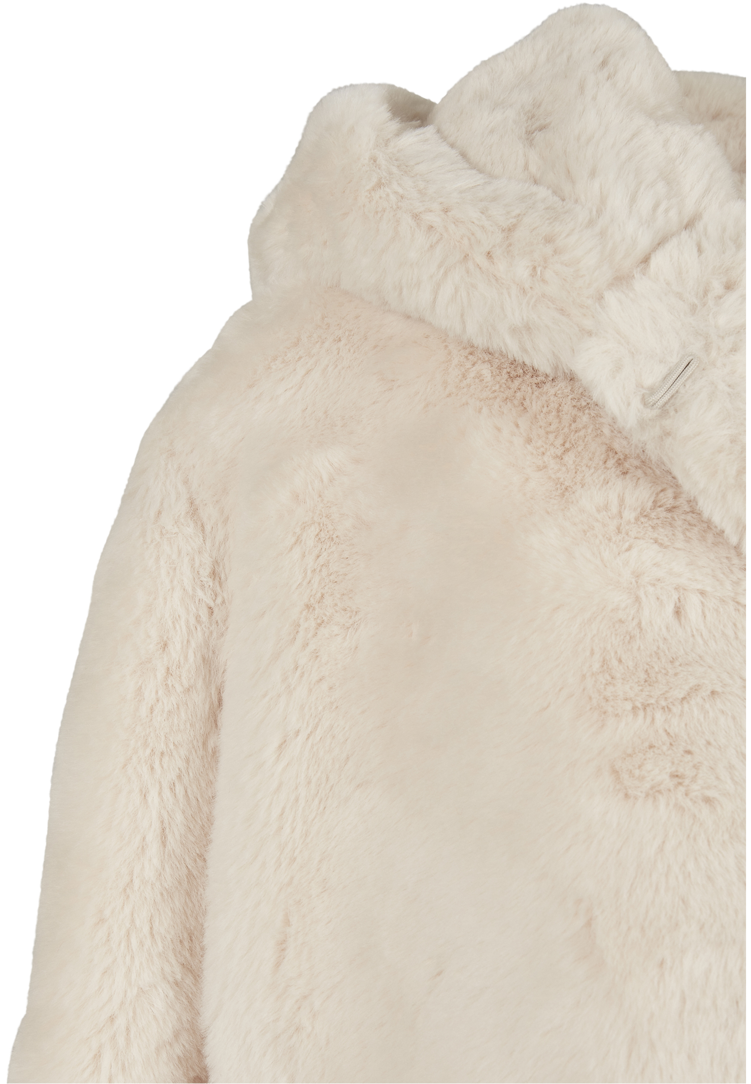Winter Jacken Ladies Hooded Teddy Coat in Farbe offwhite