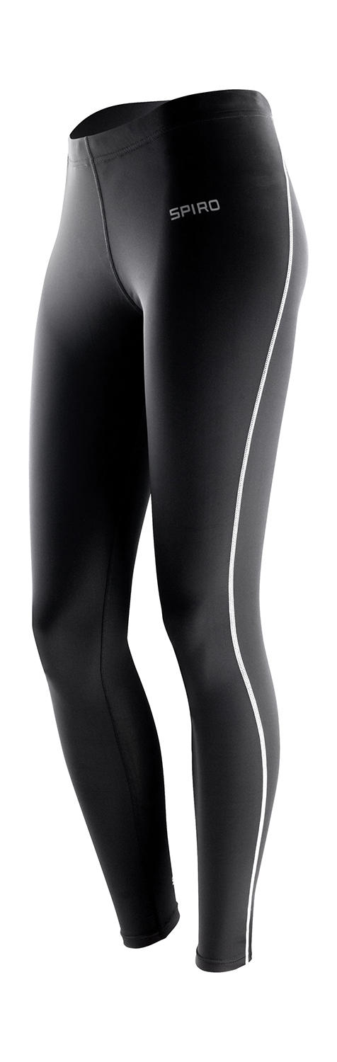  Womens Bodyfit Base Layer Leggings in Farbe Black