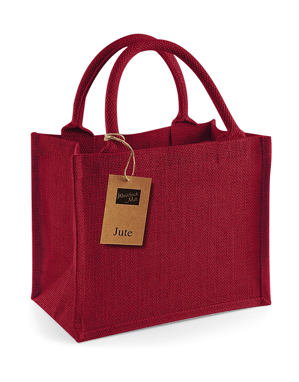  Jute Mini Gift Bag in Farbe Red/Red