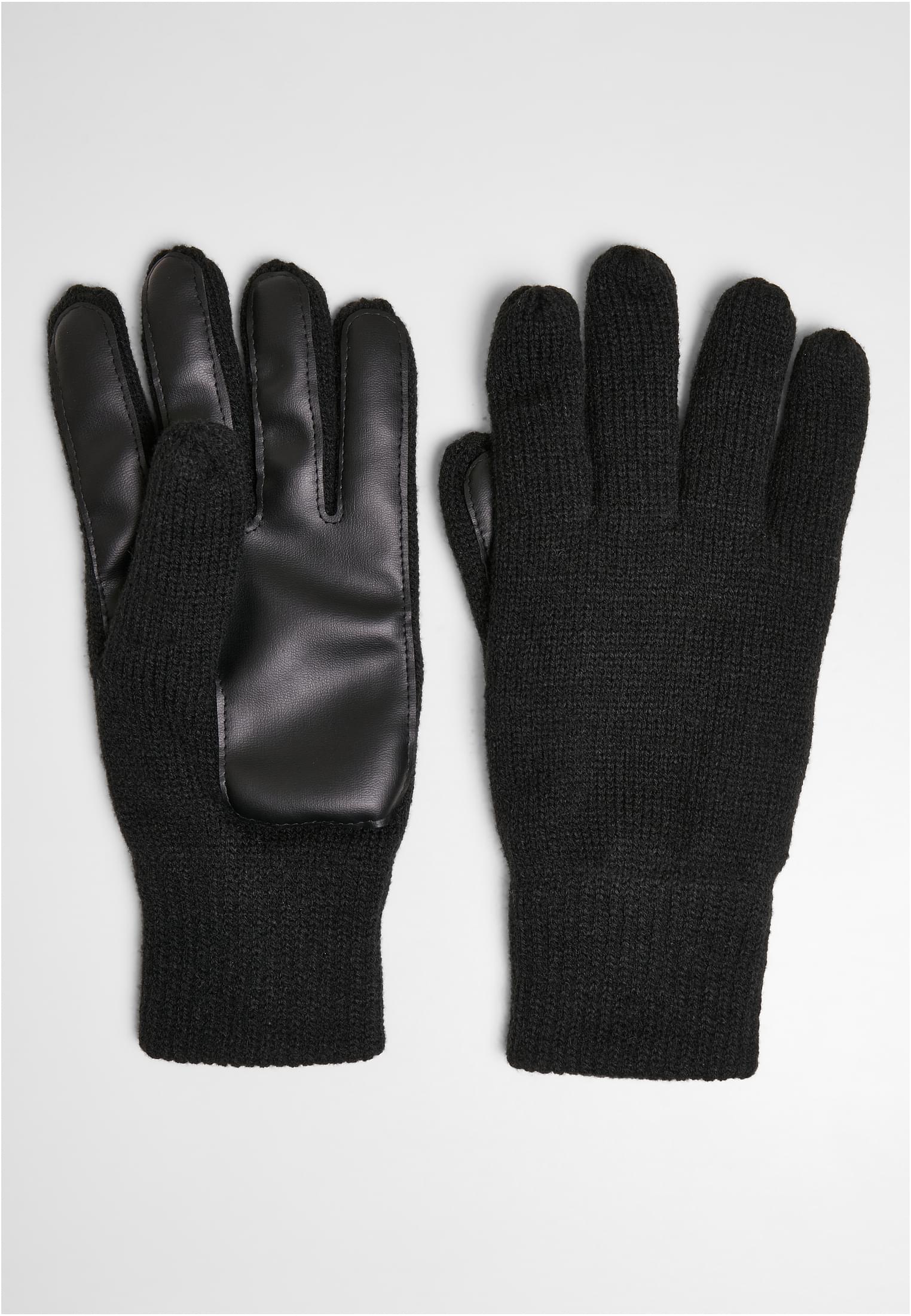 Handschuhe & Schals Synthetic Leather Knit Gloves