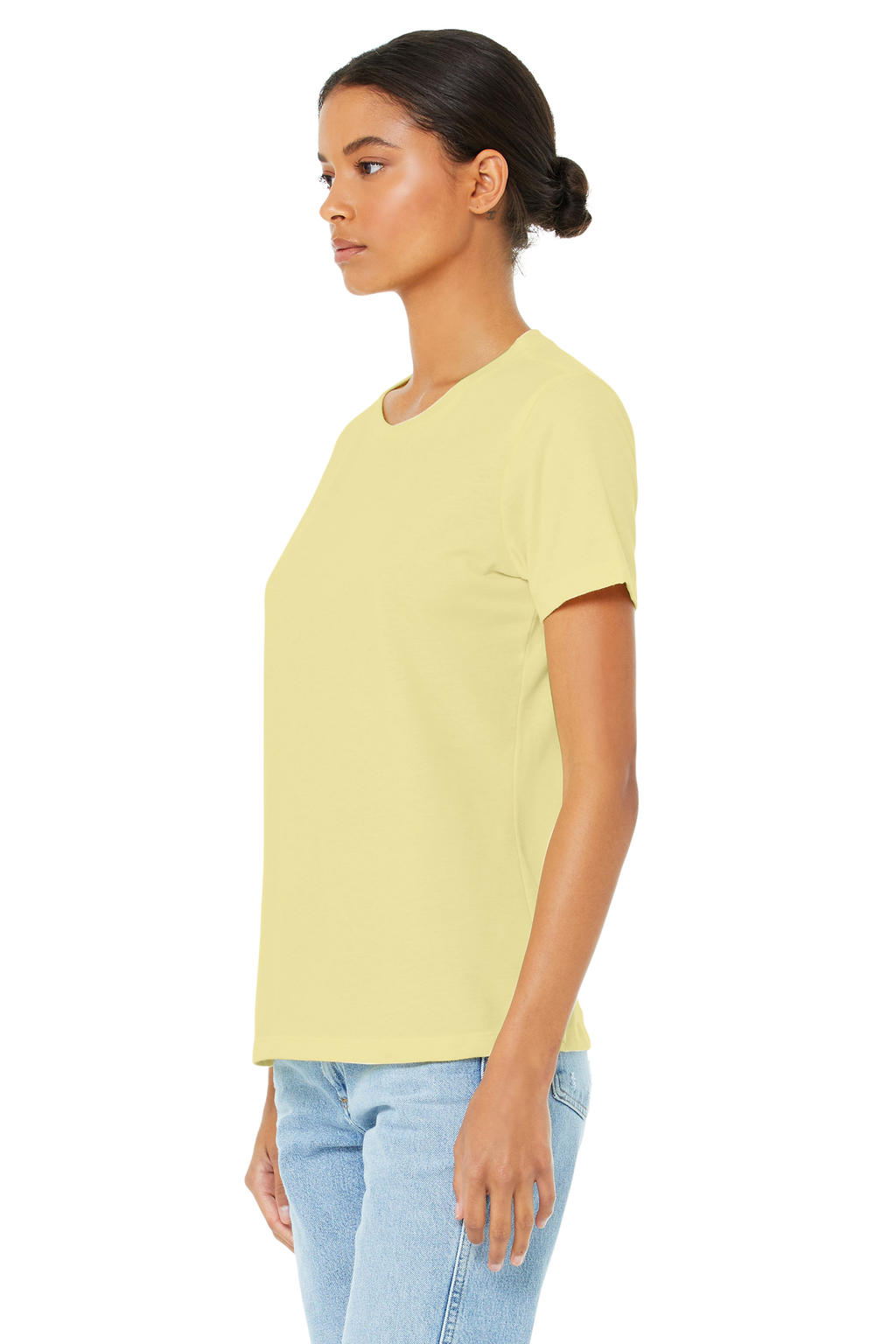  Womens Relaxed CVC Jersey Short Sleeve Tee in Farbe Heather Natural