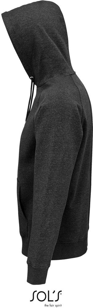 Sweatshirt Stellar Sweatshirt Unisex Mit Kapuze in Farbe charcoal melange