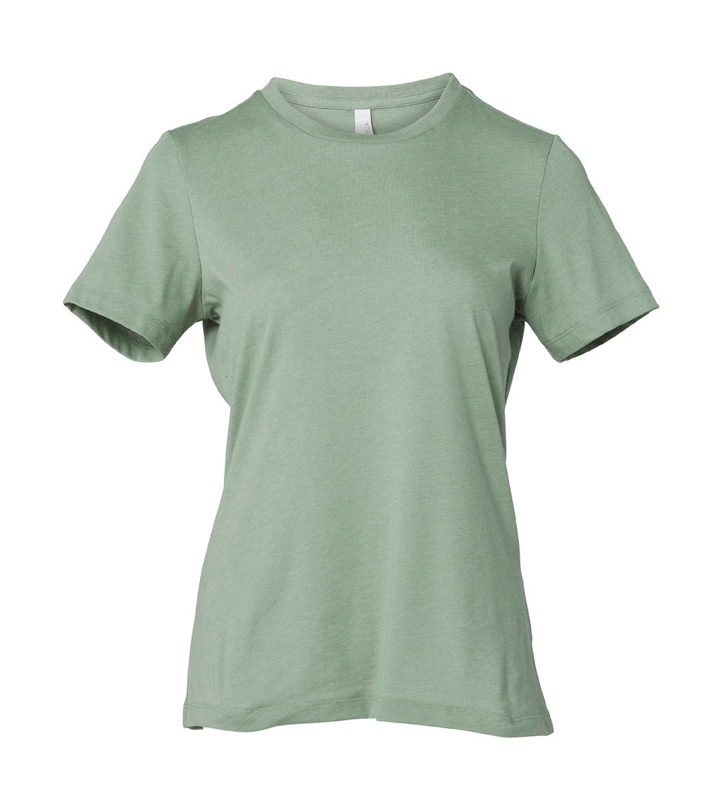  Womens Relaxed CVC Jersey Short Sleeve Tee in Farbe Heather Sage