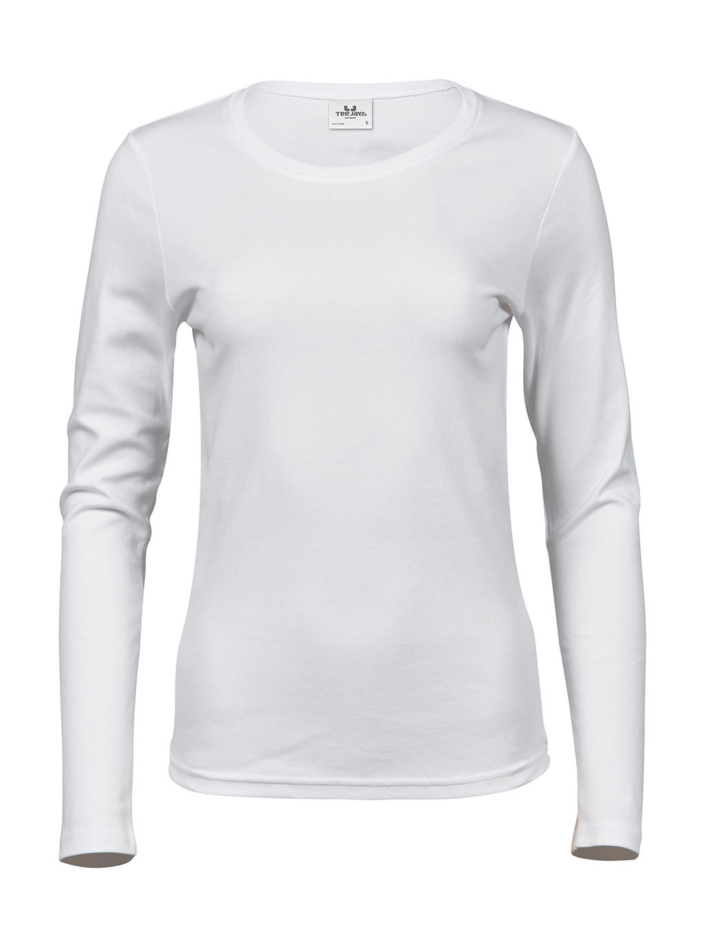  Ladies LS Interlock T-Shirt in Farbe White