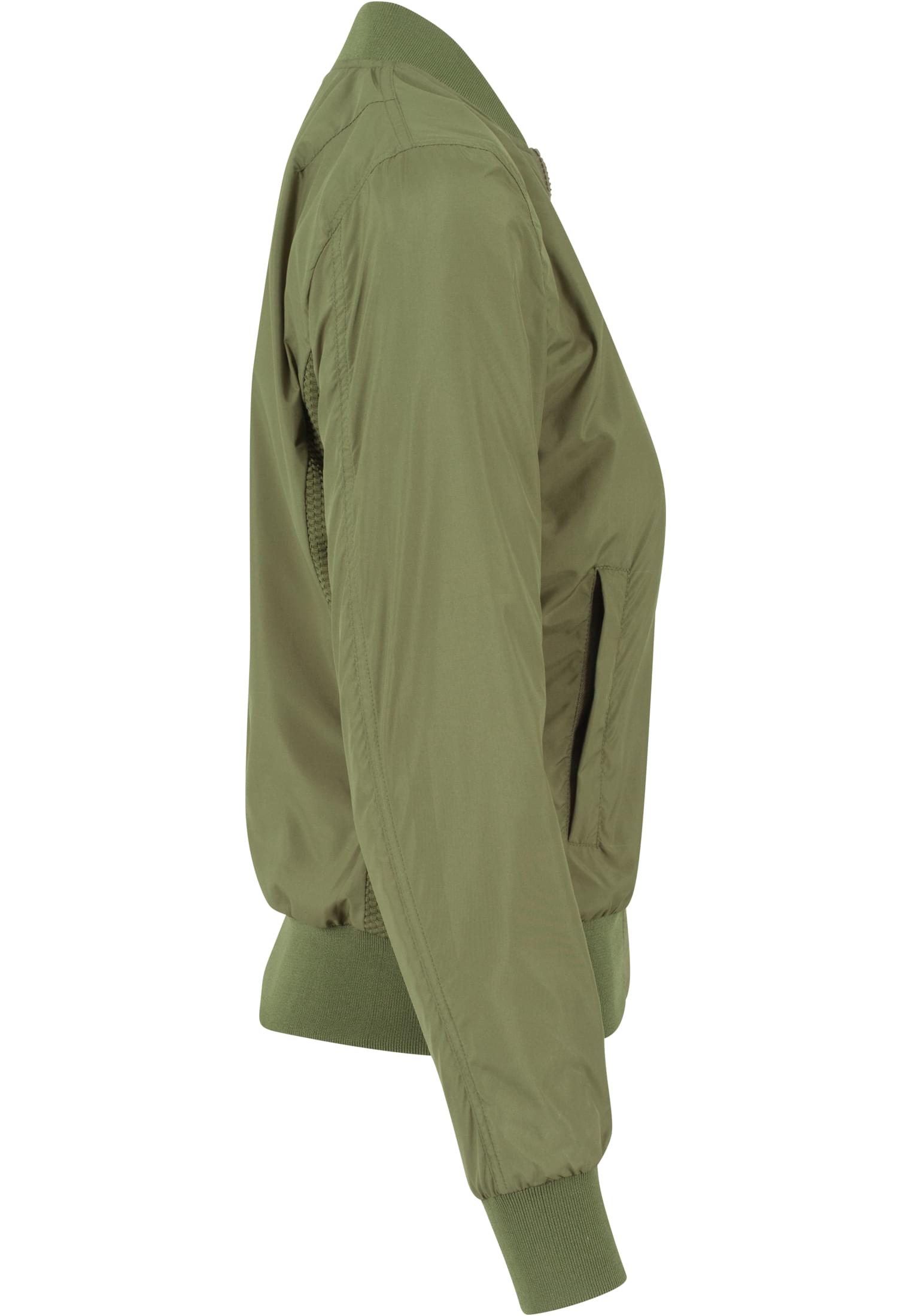 Frauen Ladies Light Bomber Jacket in Farbe olive