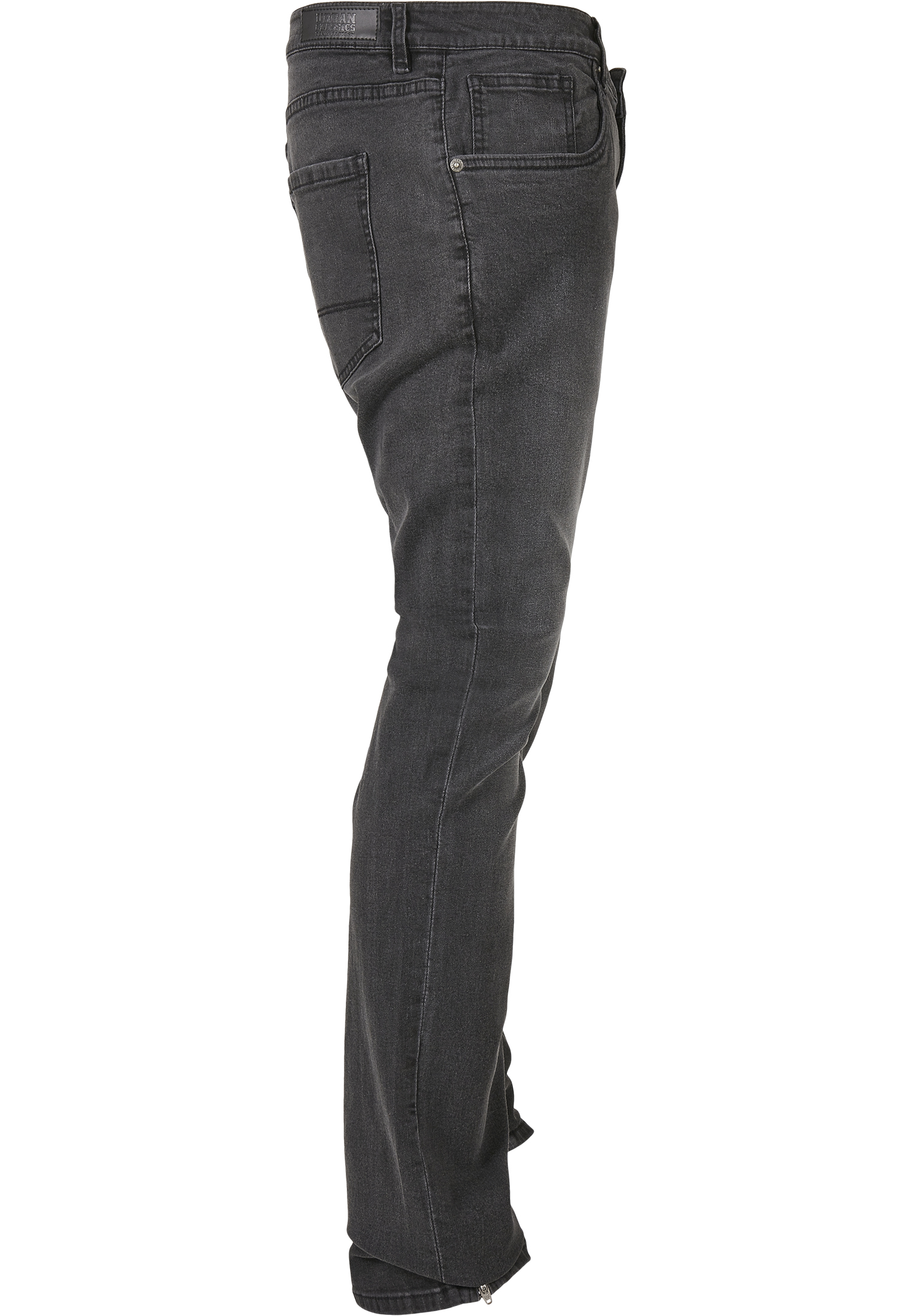 Hosen Slim Fit Zip Jeans in Farbe real black washed