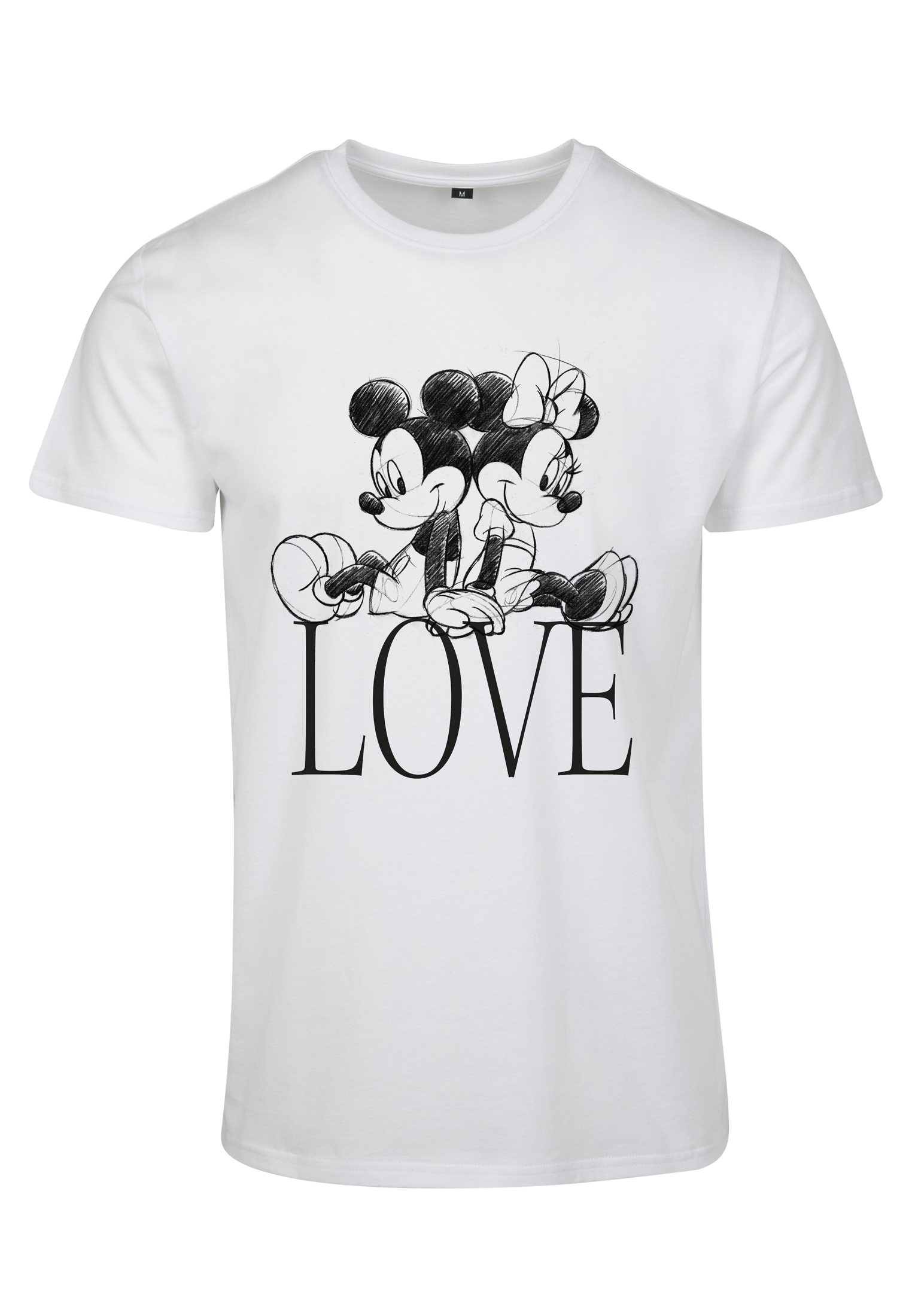 T-Shirts Ladies Minnie Loves Mickey Tee in Farbe white
