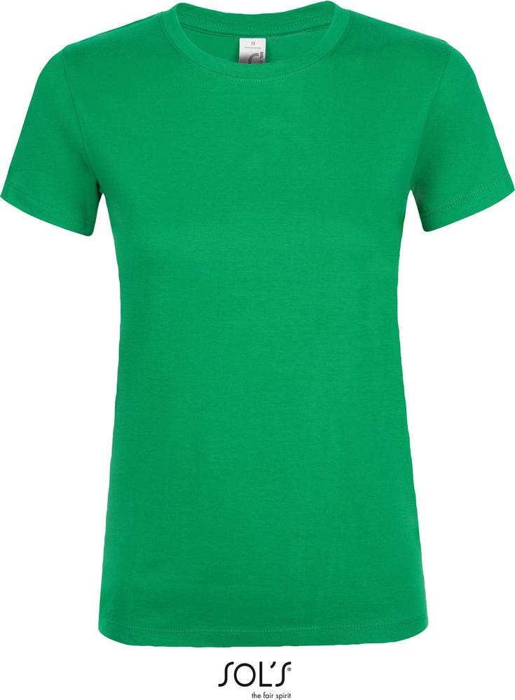 T-Shirt Regent Women Damen Rundhals T-Shirt in Farbe kelly green