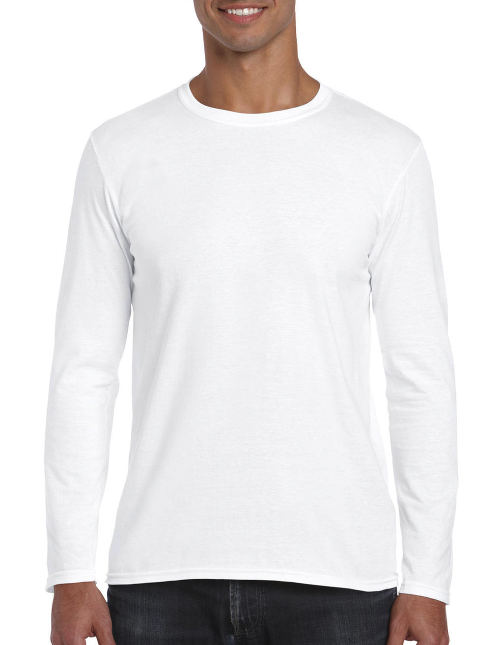  Softstyle? Long Sleeve Tee in Farbe White