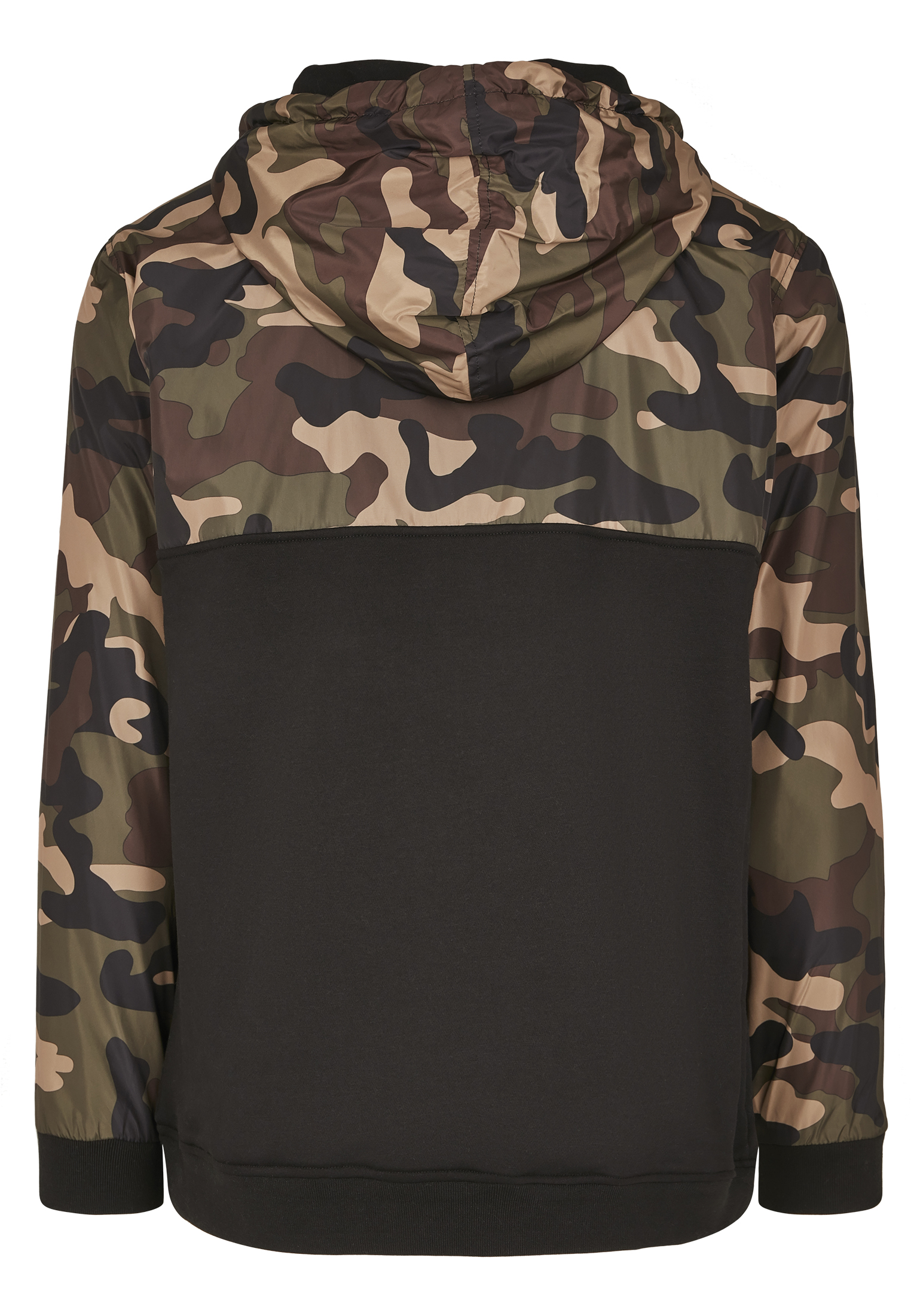 Hoodies Military?Half Zip?Hoody in Farbe black/woodcamo