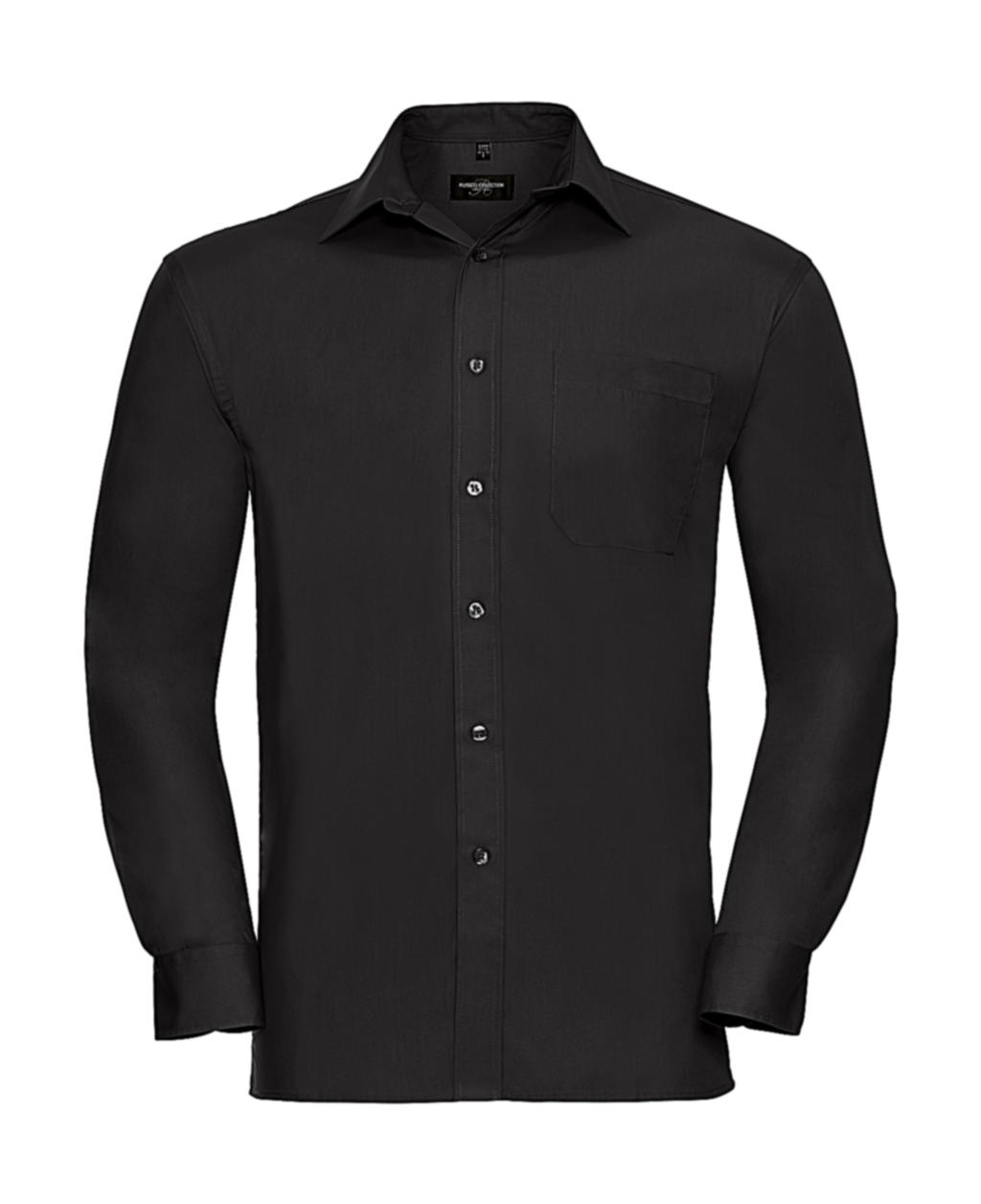  Cotton Poplin Shirt LS in Farbe Black