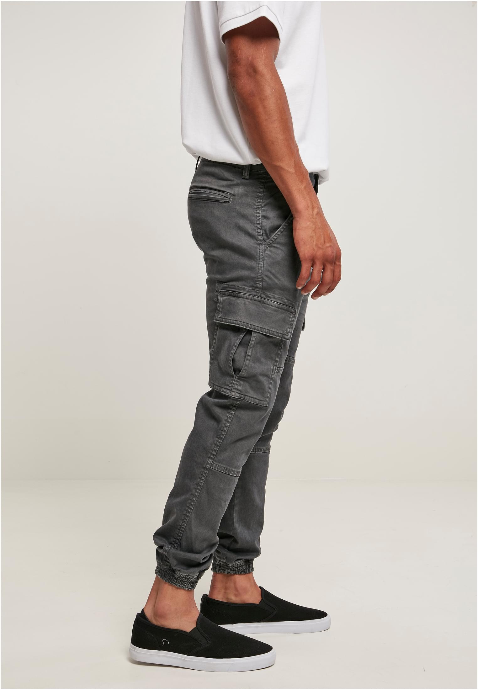 Sweatpants Washed Cargo Twill Jogging Pants in Farbe darkshadow