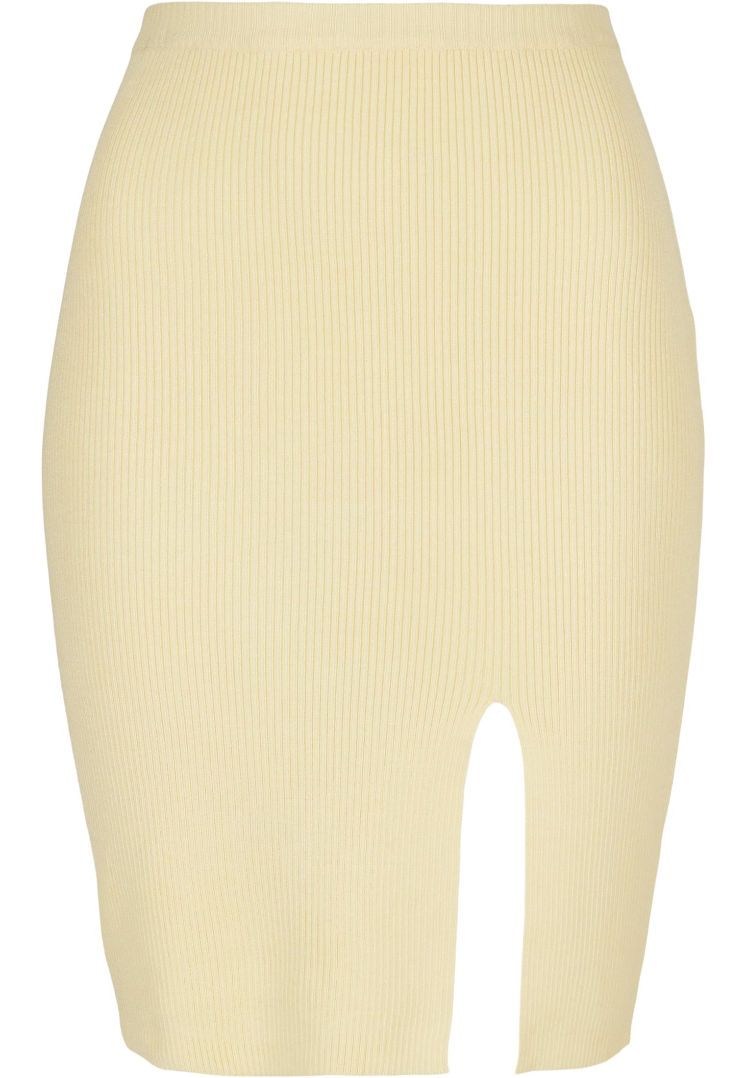 Kleider & R?cke Ladies Rib Knit Skirt in Farbe softyellow
