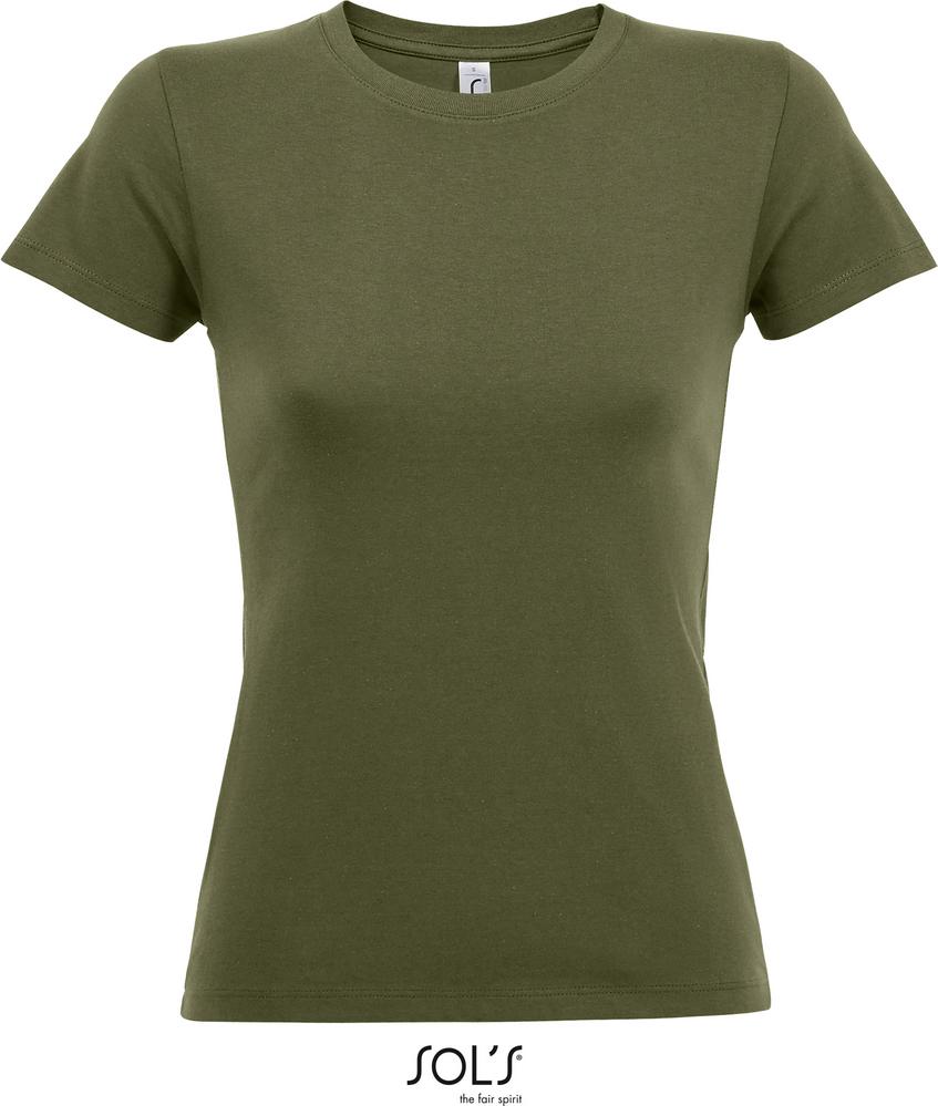 T-Shirt Regent Women Damen Rundhals T-Shirt in Farbe army