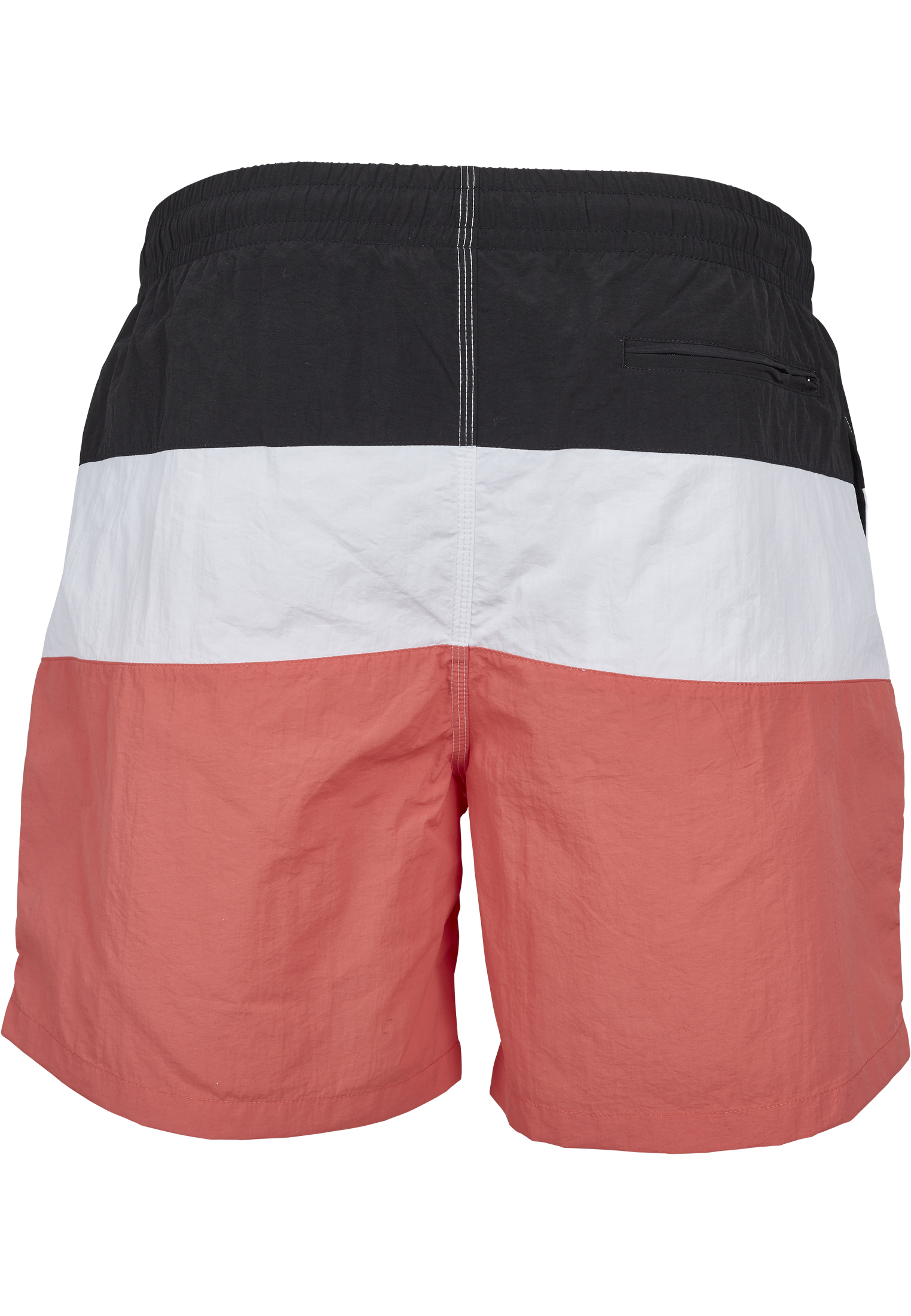 Bademode Color Block Swimshorts in Farbe coral/blk/wht