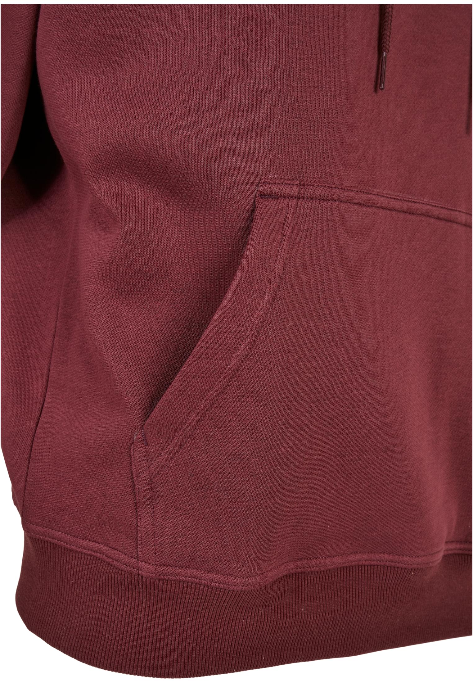 Plus Size Blank Hoody in Farbe cherry