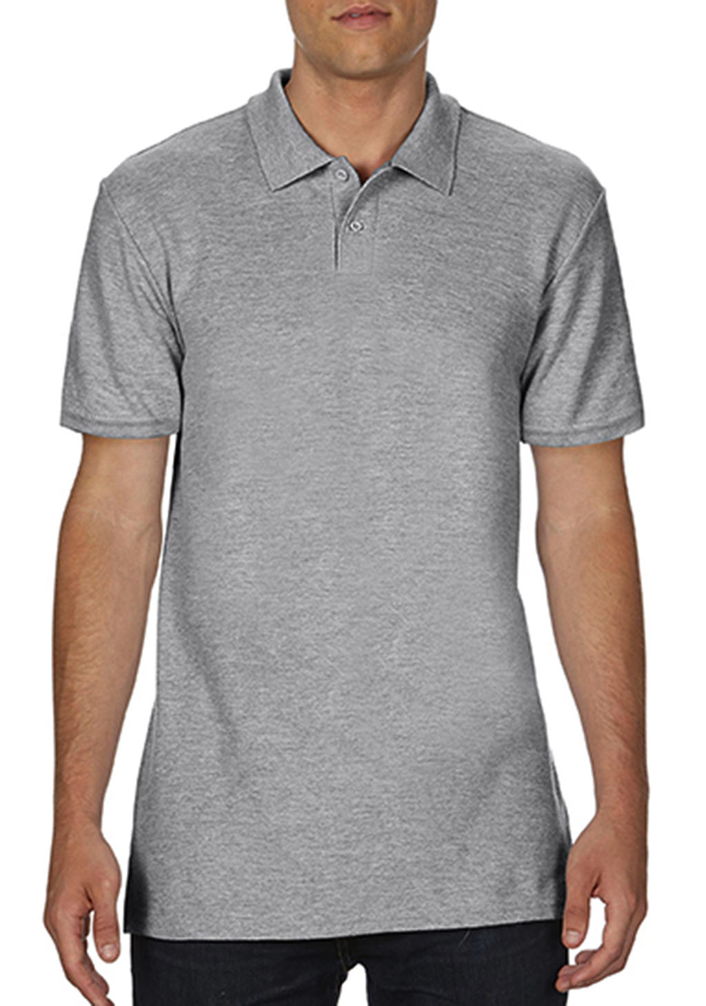  Softstyle? Adult Double Pique Polo in Farbe Sport Grey