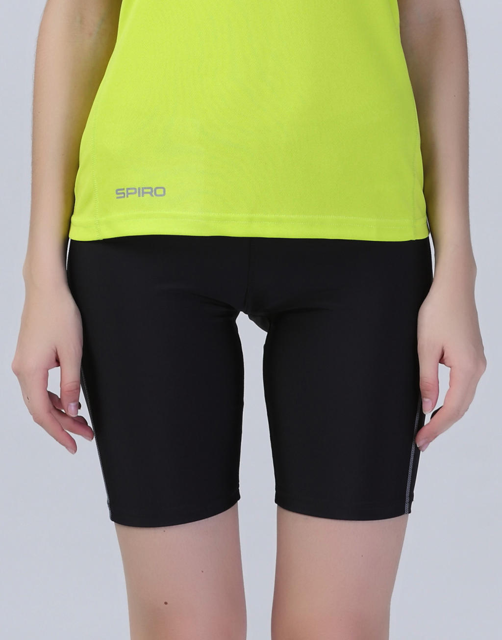  Womens Bodyfit Base Layer Shorts in Farbe Black