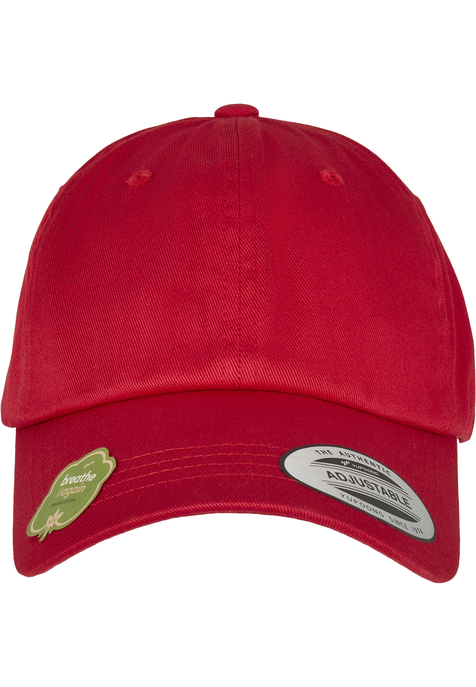 Nachhaltig Low Profile Organic Cotton Cap in Farbe red
