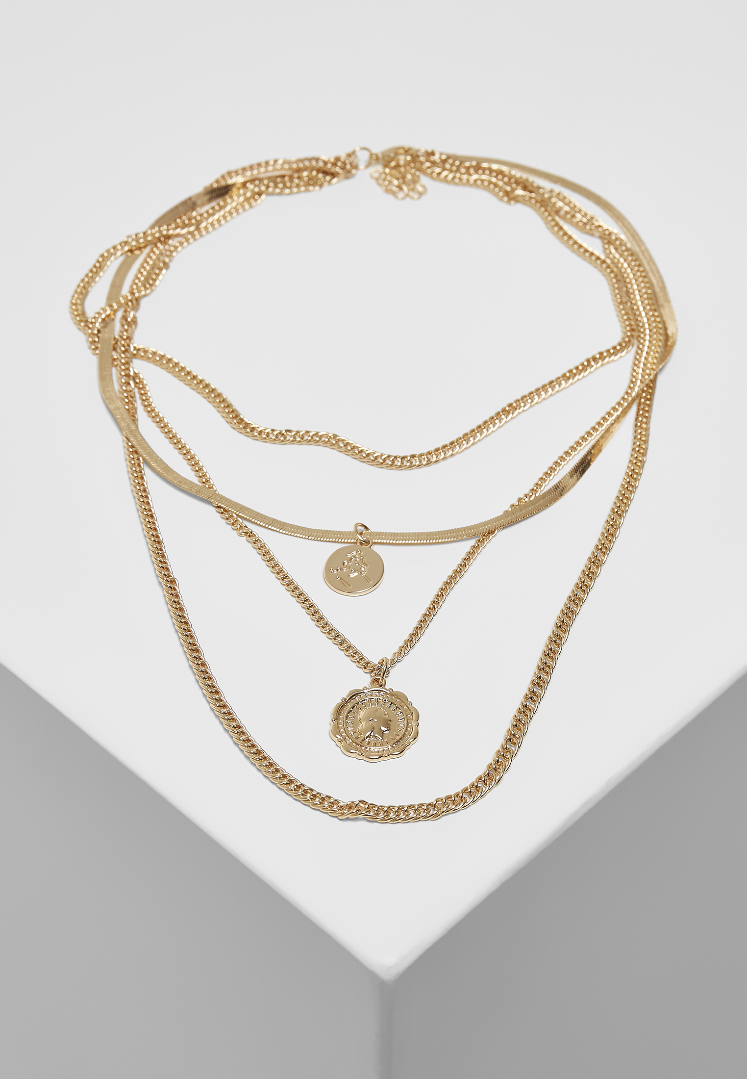 Schmuck Flat Layering Necklace in Farbe gold