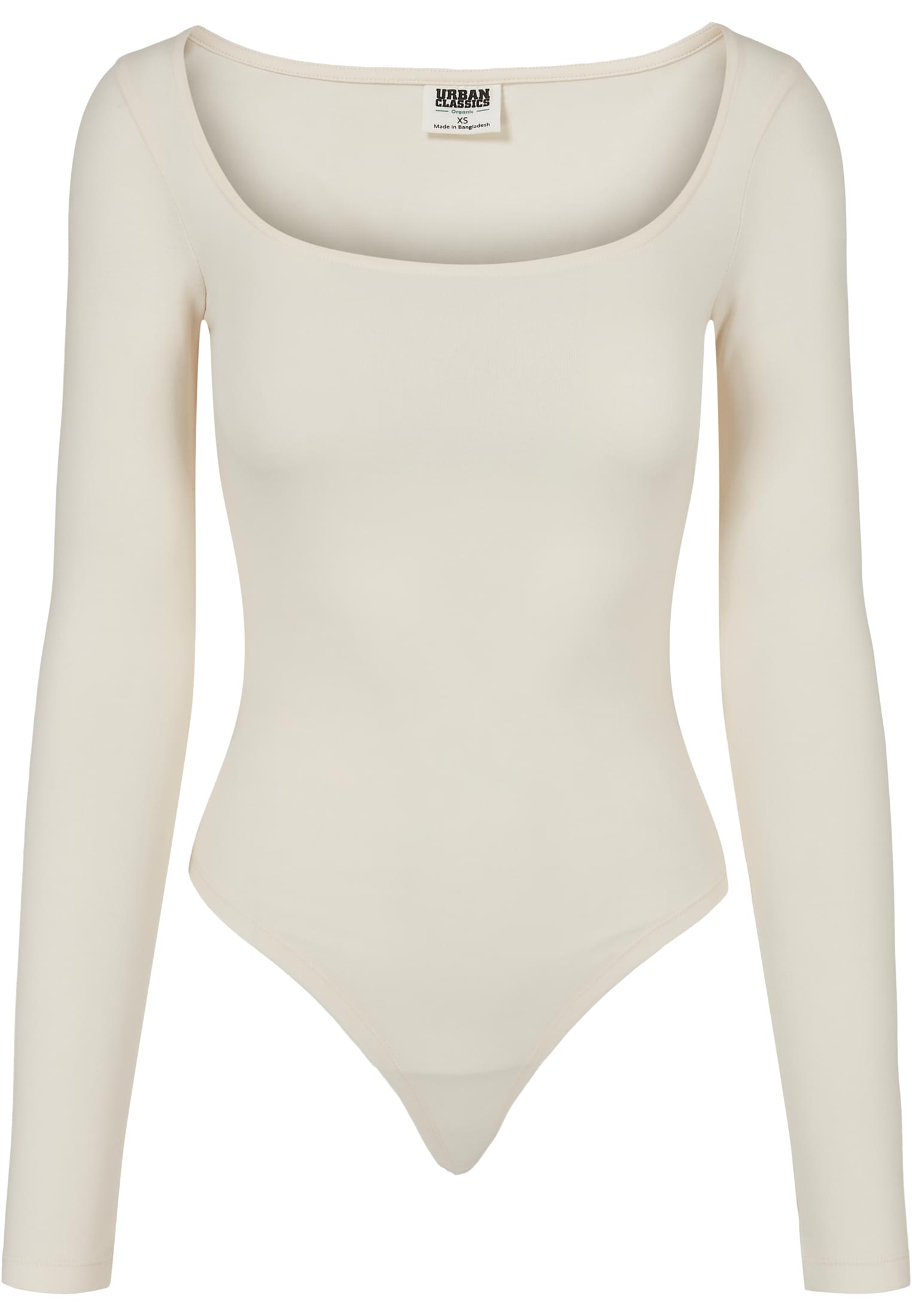 Body Ladies Organic Longsleeve Body in Farbe whitesand