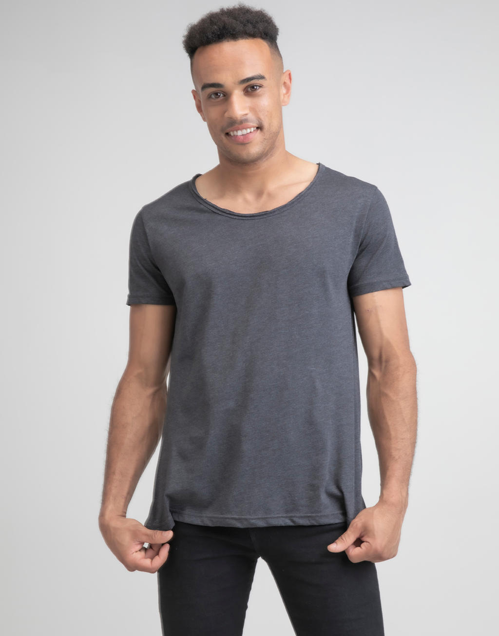  Mens Raw Scoop T in Farbe White