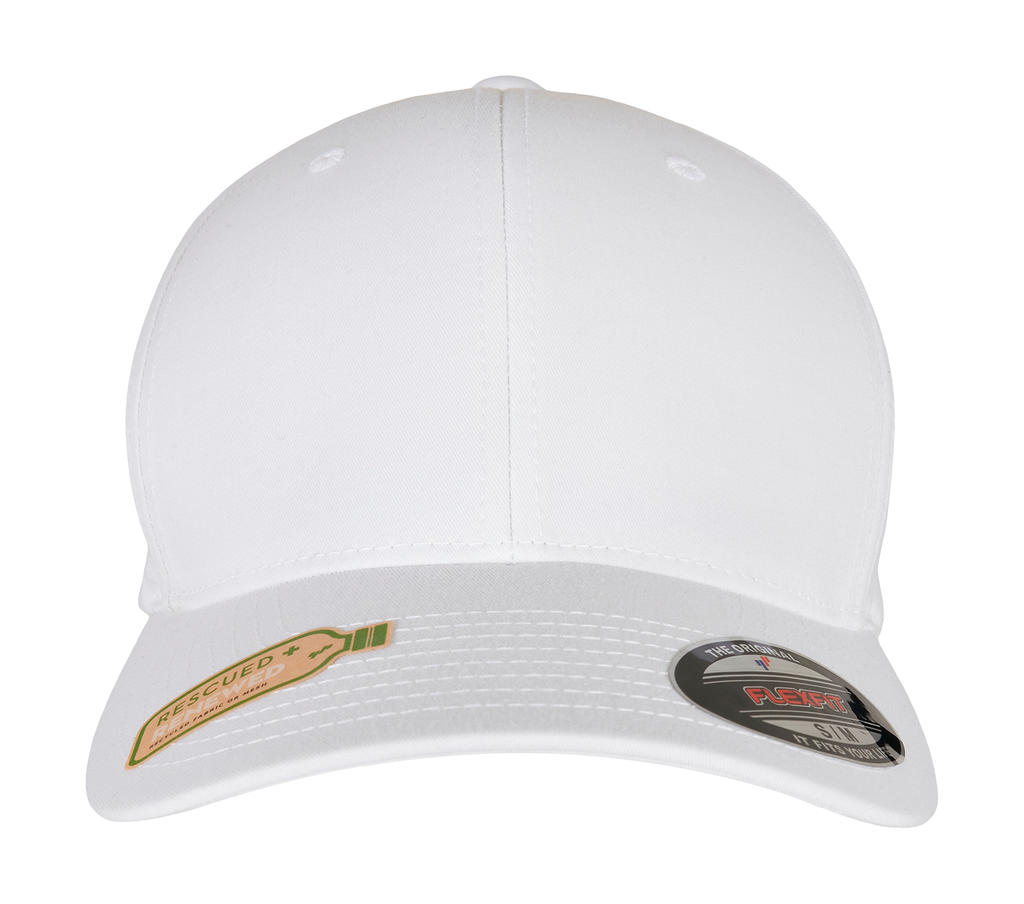  Flexfit Recycled Polyester Cap in Farbe White
