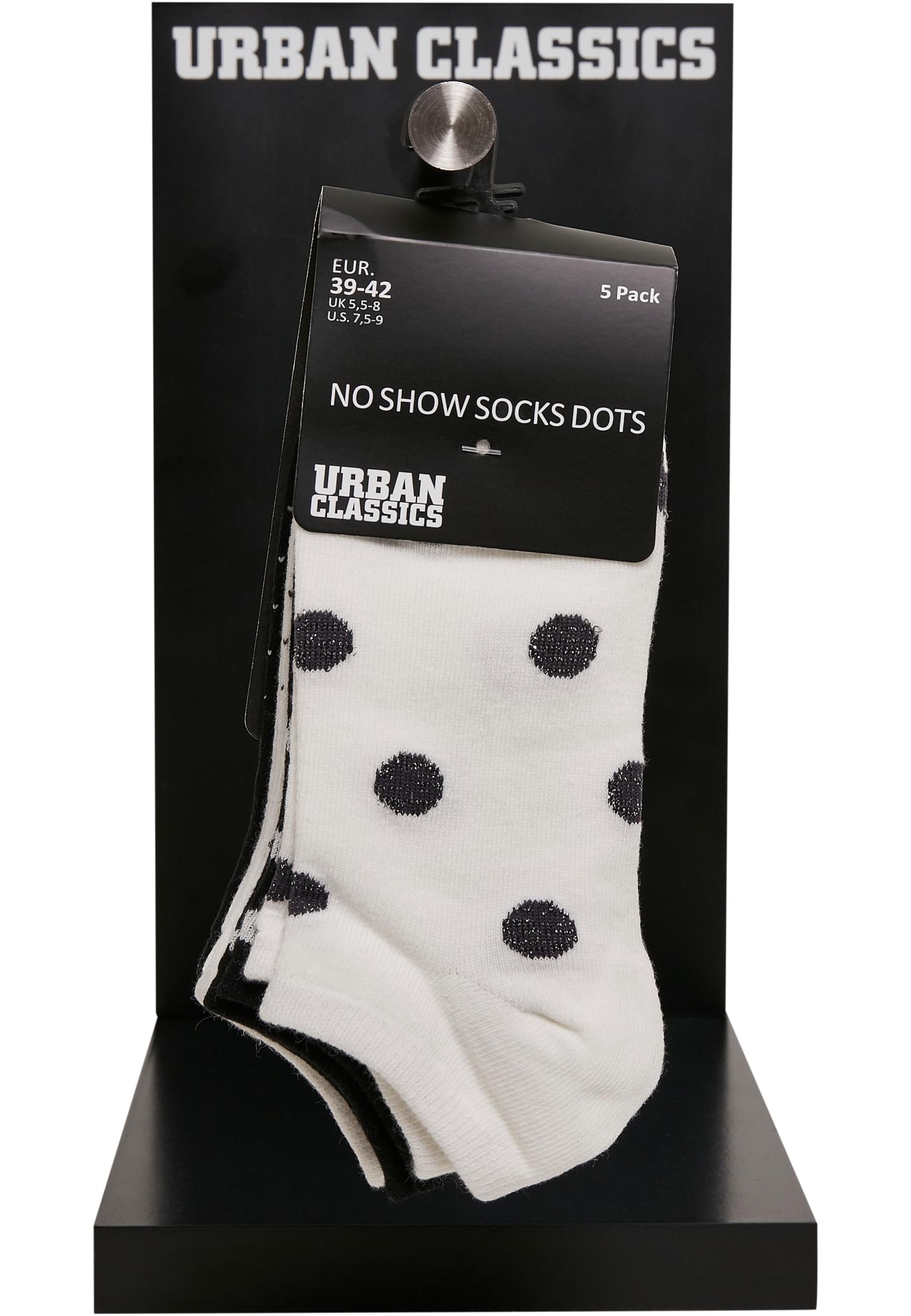 Accessoires No Show Socks Dots 5-Pack in Farbe white/black