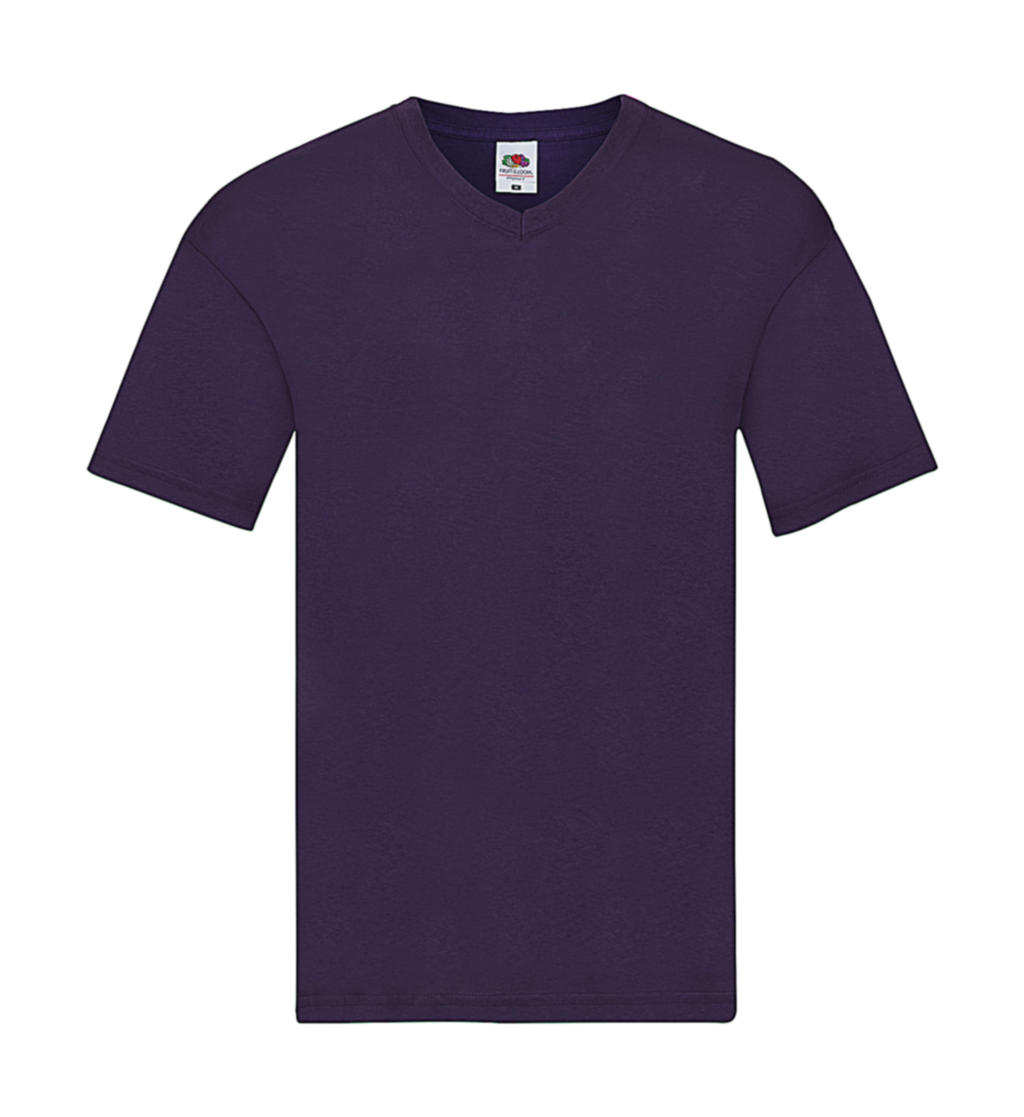  Original V-Neck T in Farbe Purple