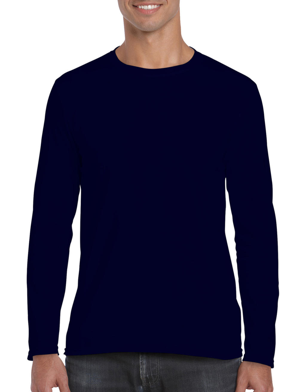  Softstyle? Long Sleeve Tee in Farbe Navy