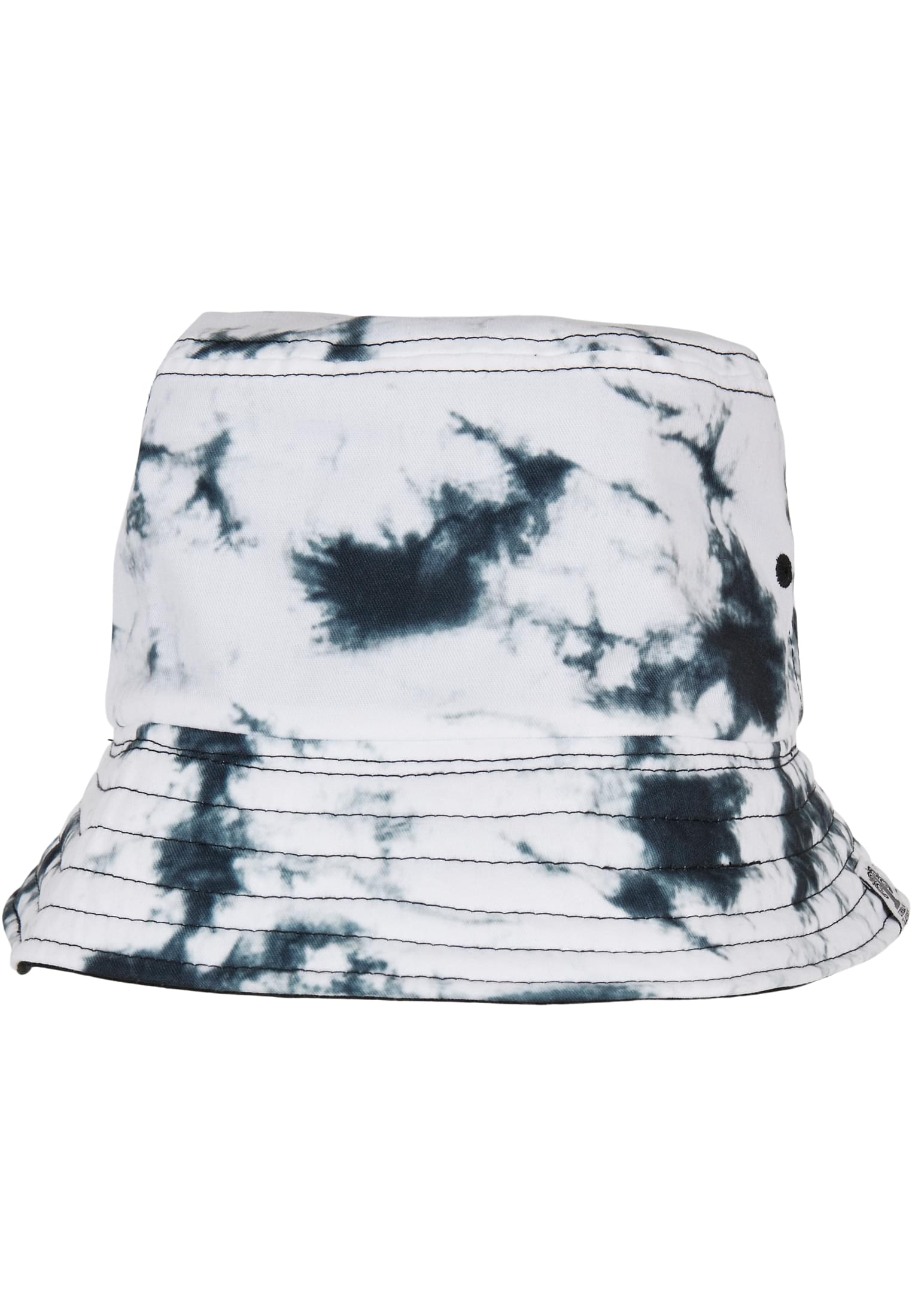 Bucket Hat Batik Dye Reversible Bucket Hat in Farbe black/white